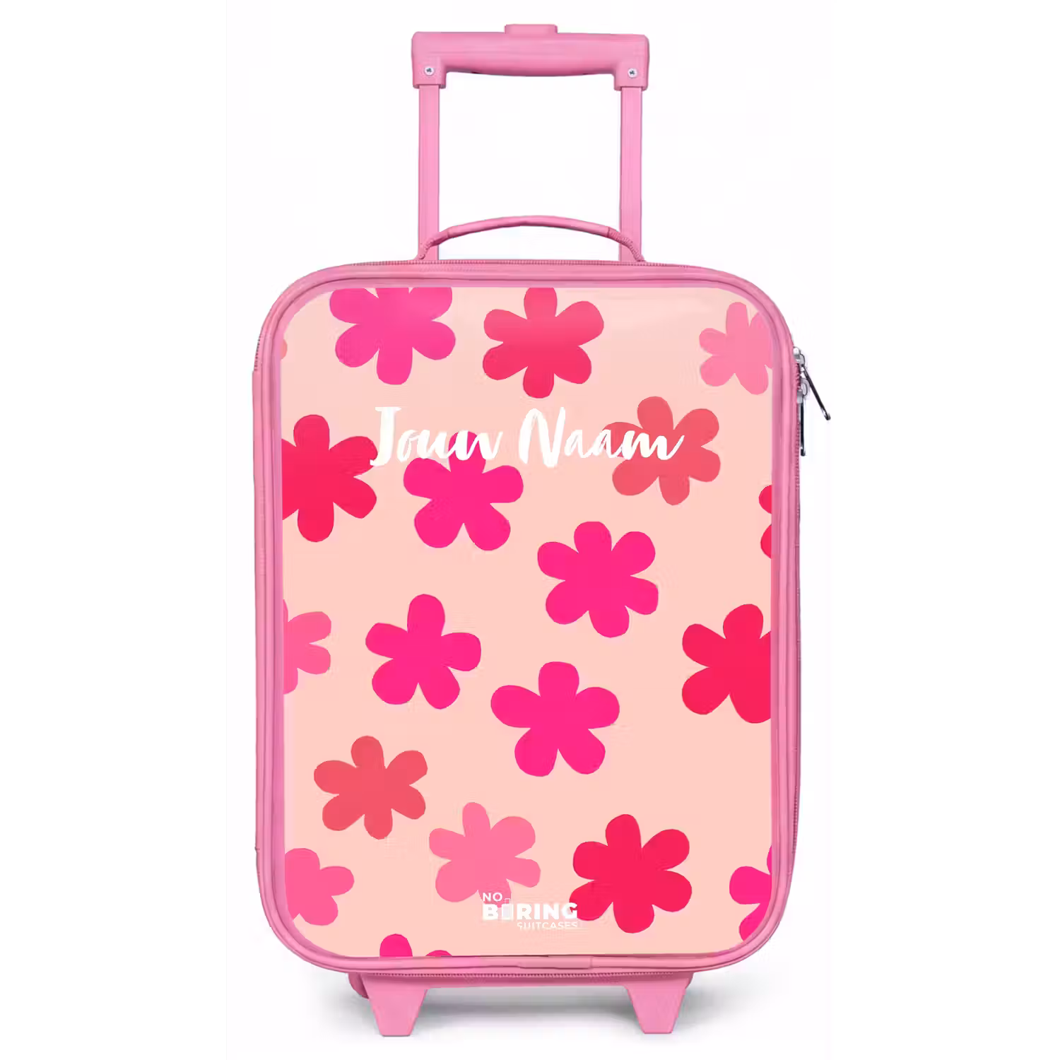 Roze bloemen Kinderkoffer - Roze klein -zz3dotto