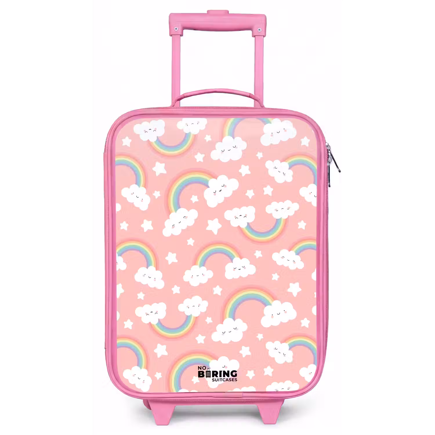 Roze met regenboog patroon Kinderkoffer - Roze klein -zz3dotto