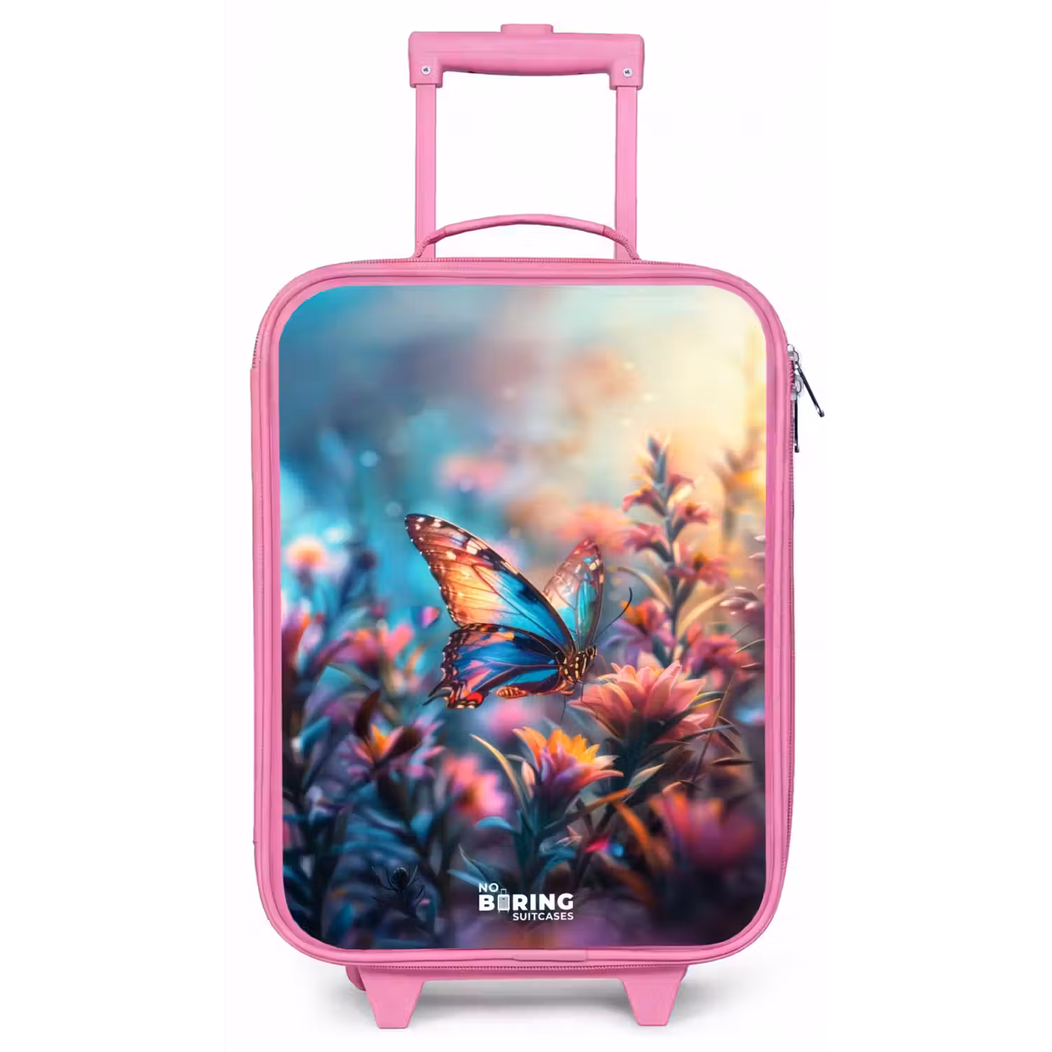 Vlinder flowers Kinderkoffer - Roze klein -zz3dotto
