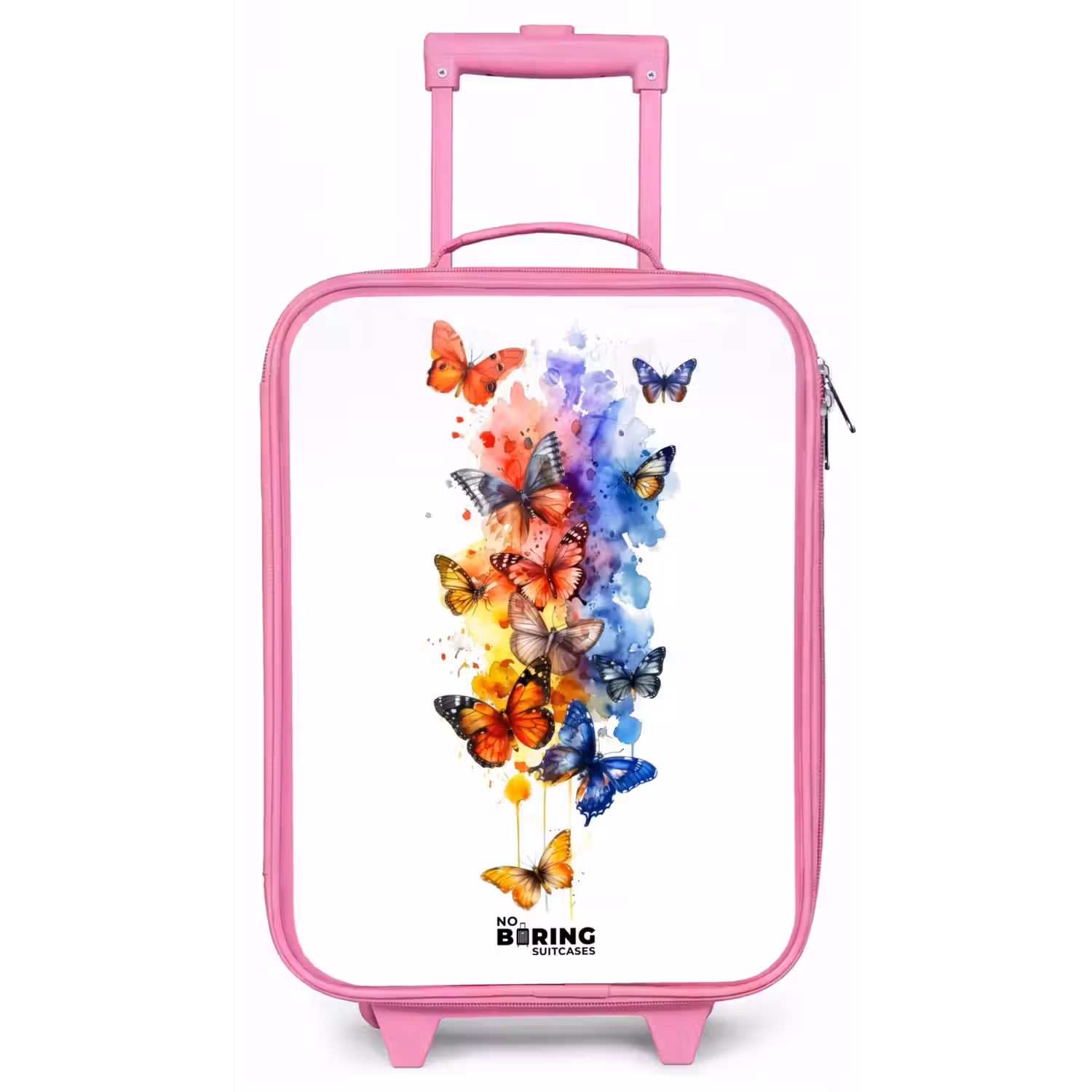 Vlinderzwerm Kinderkoffer - Roze klein -zz3dotto
