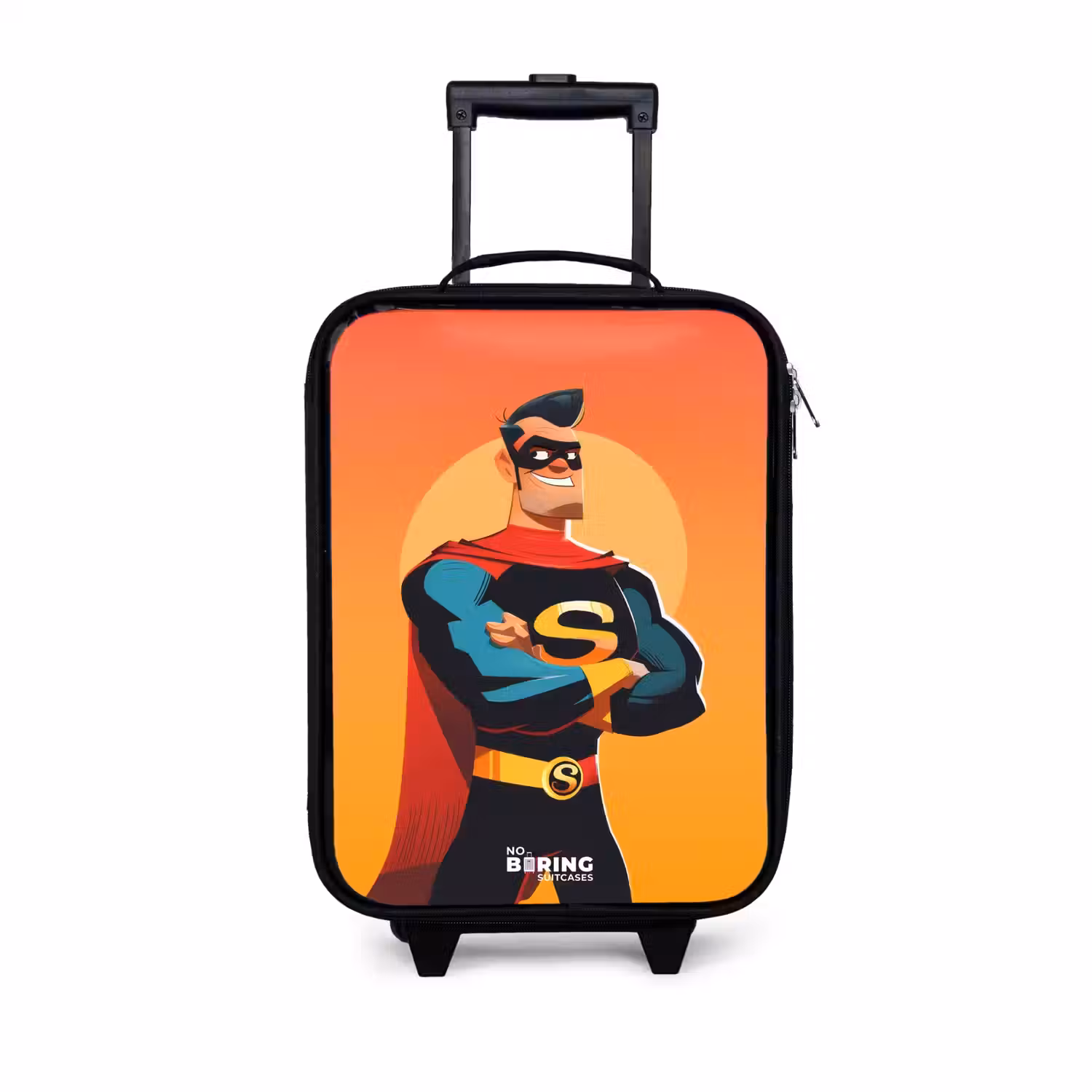 Sunny superhero Kinderkoffer - Zwart klein -3d