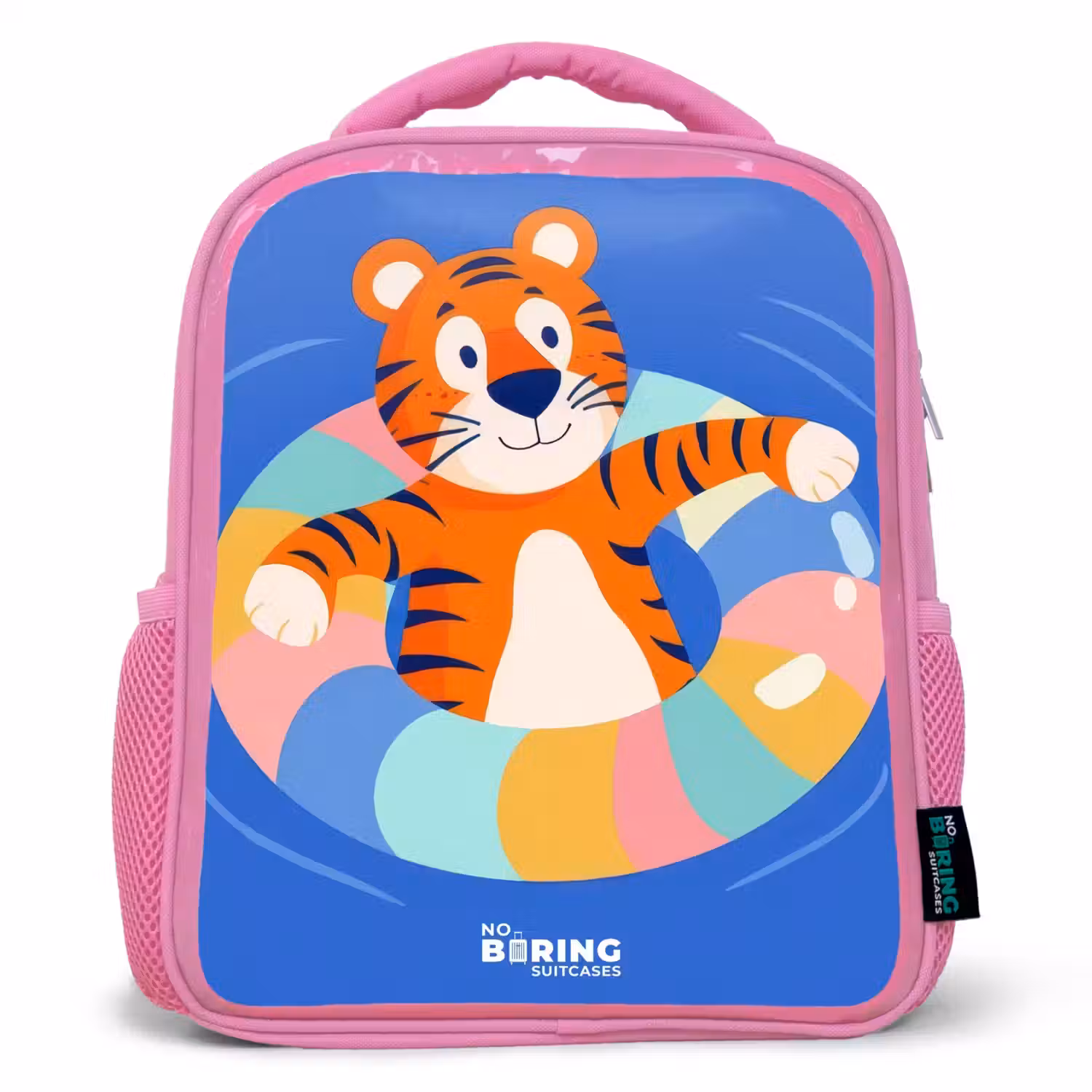 Tijger - Zwemband - Water Kinderrugzak - Roze middel -3d