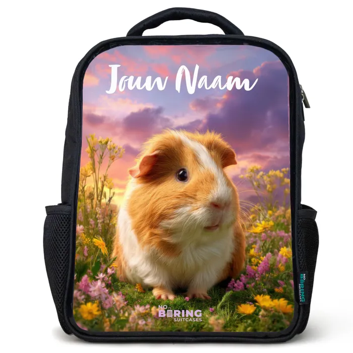 Cavia - Natuur - Dier Rugzak - Zwart middel -3d