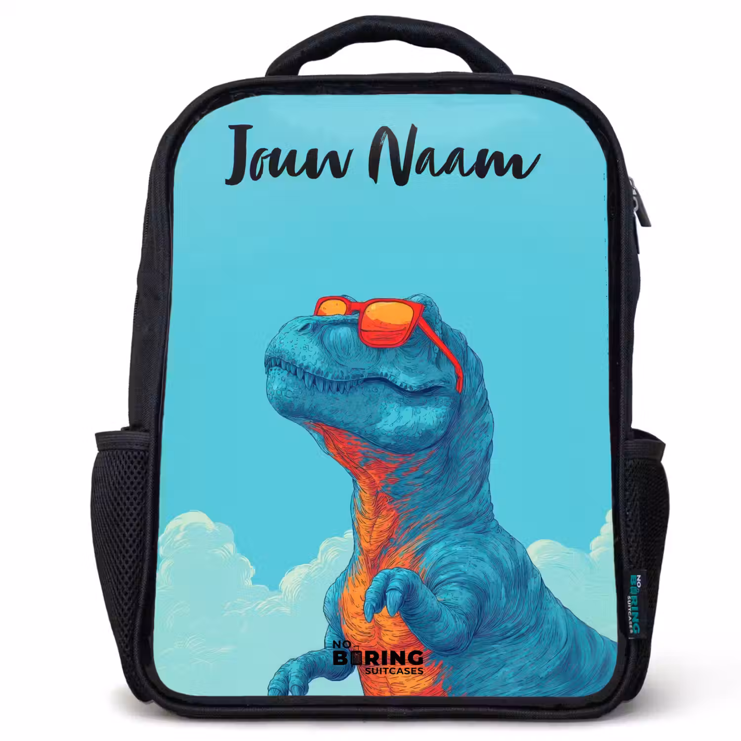 Dino - Zonnebril - Blauw Rugzak - Zwart middel -3d