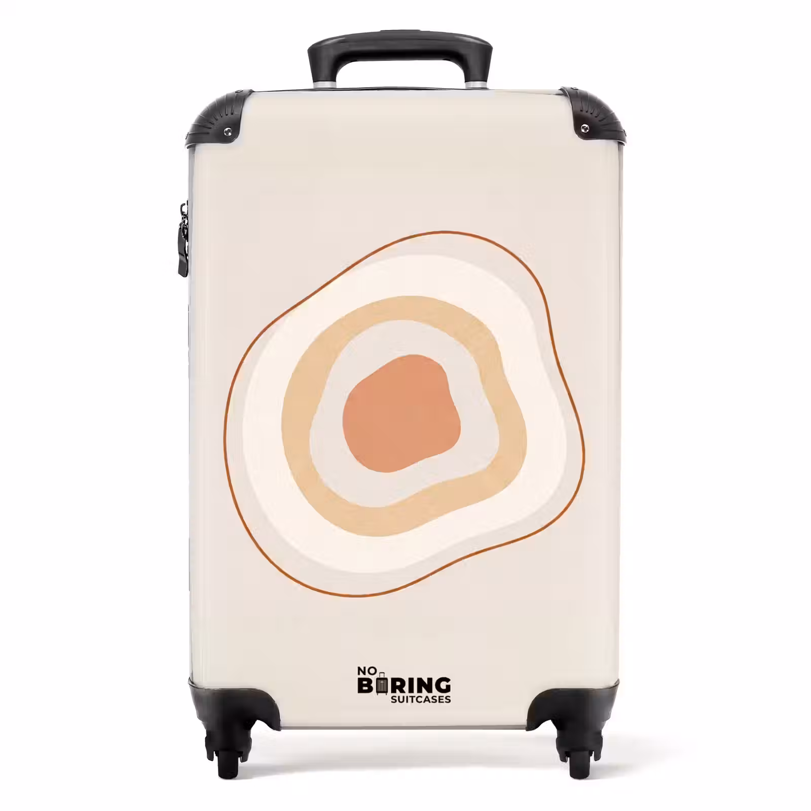 Koffer - Abstract - Organisch - Modern - Beige - Kunst - Abstract - Organisch - Modern - Beige - Kunst NBS - Handbagage koffer - Volwassenen Unisex middel