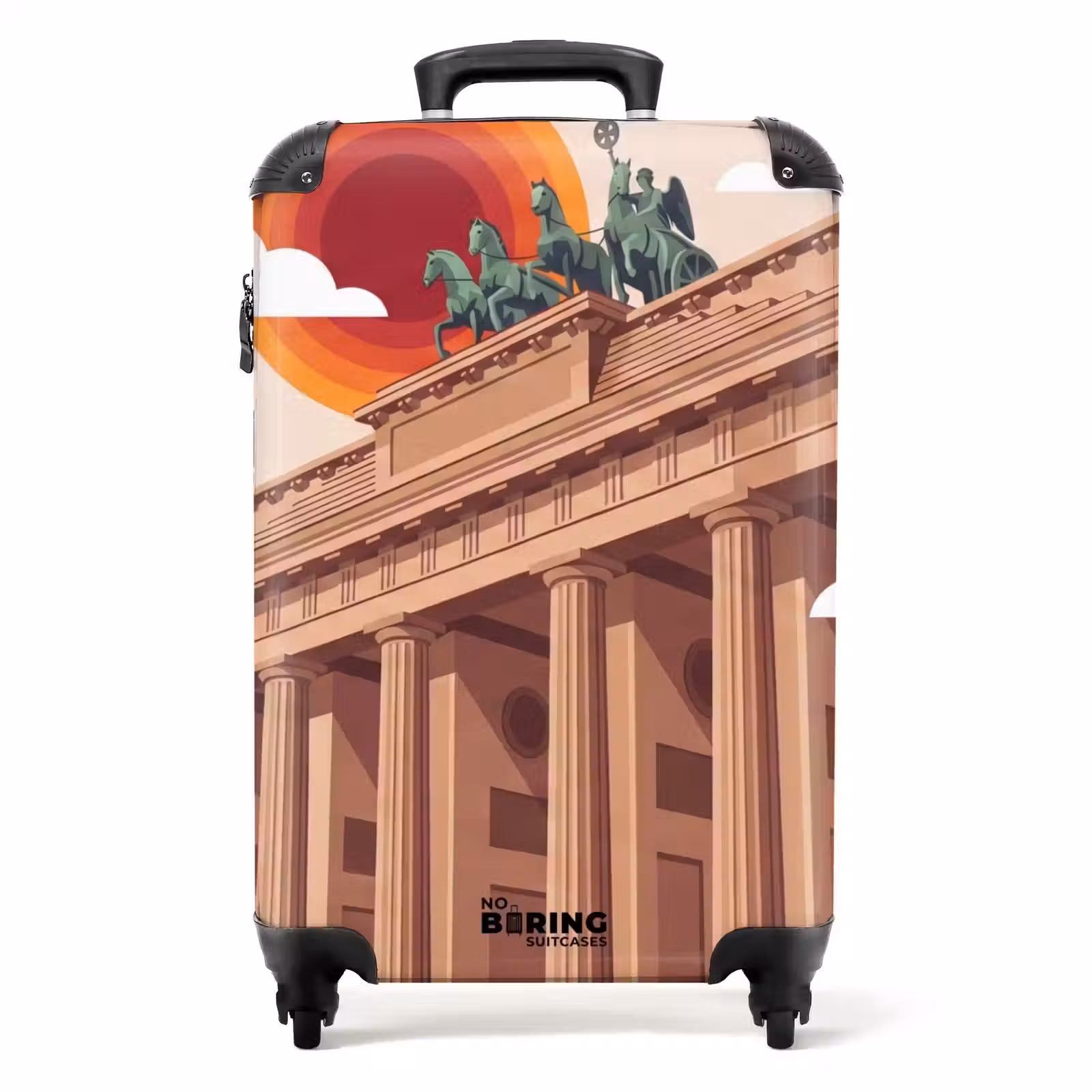 Koffer - Architectuur - Brandenburg - Berlijn - Zonsondergang - Historisch - Architectuur - Brandenburg - Berlijn - Zonsondergang - Historisch NBS - Handbagage koffer - Volwassenen Unisex middel