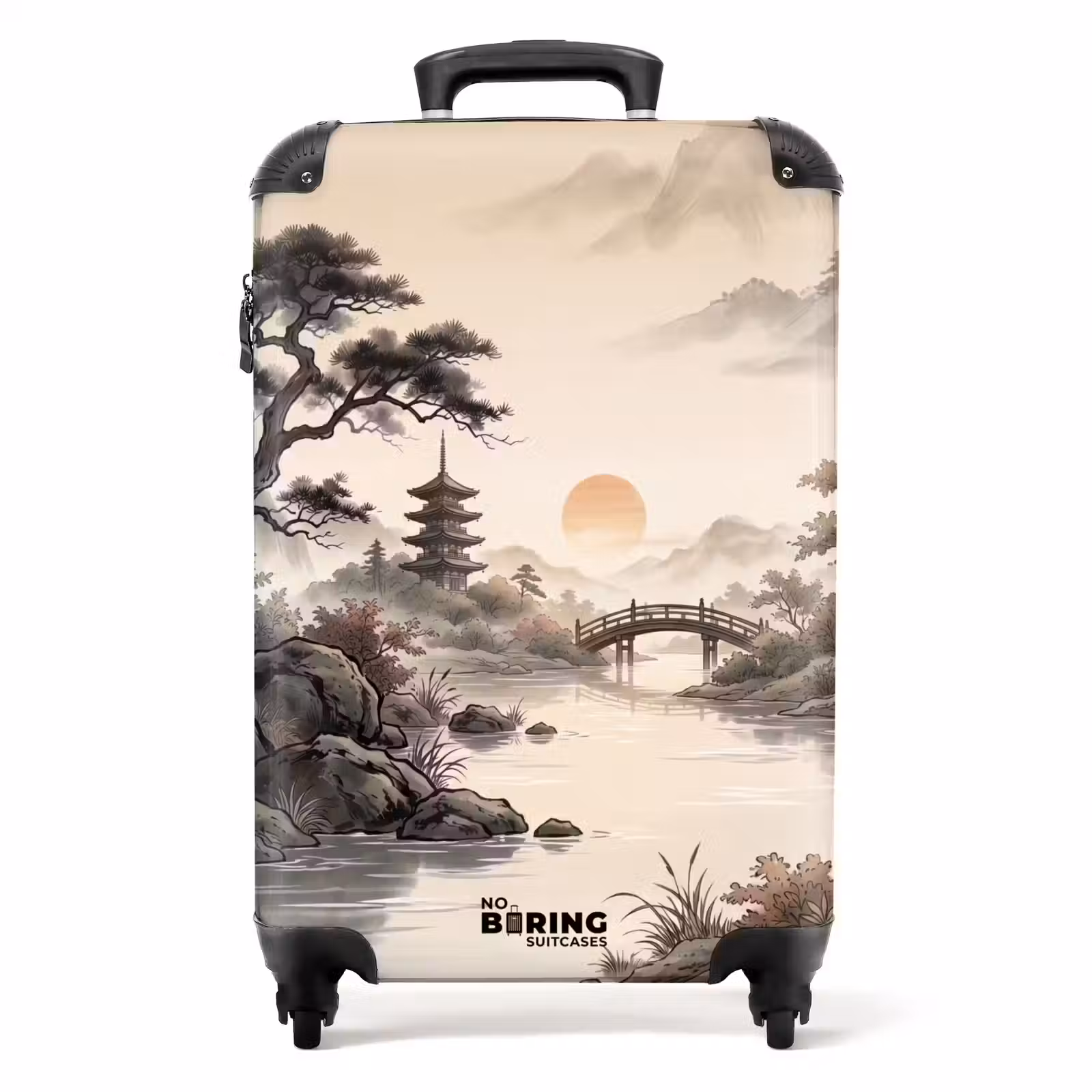 Koffer - Azië - Landschap - Kleurrijk - Azië - Landschap - Kleurrijk NBS - Handbagage koffer - Volwassenen Unisex middel