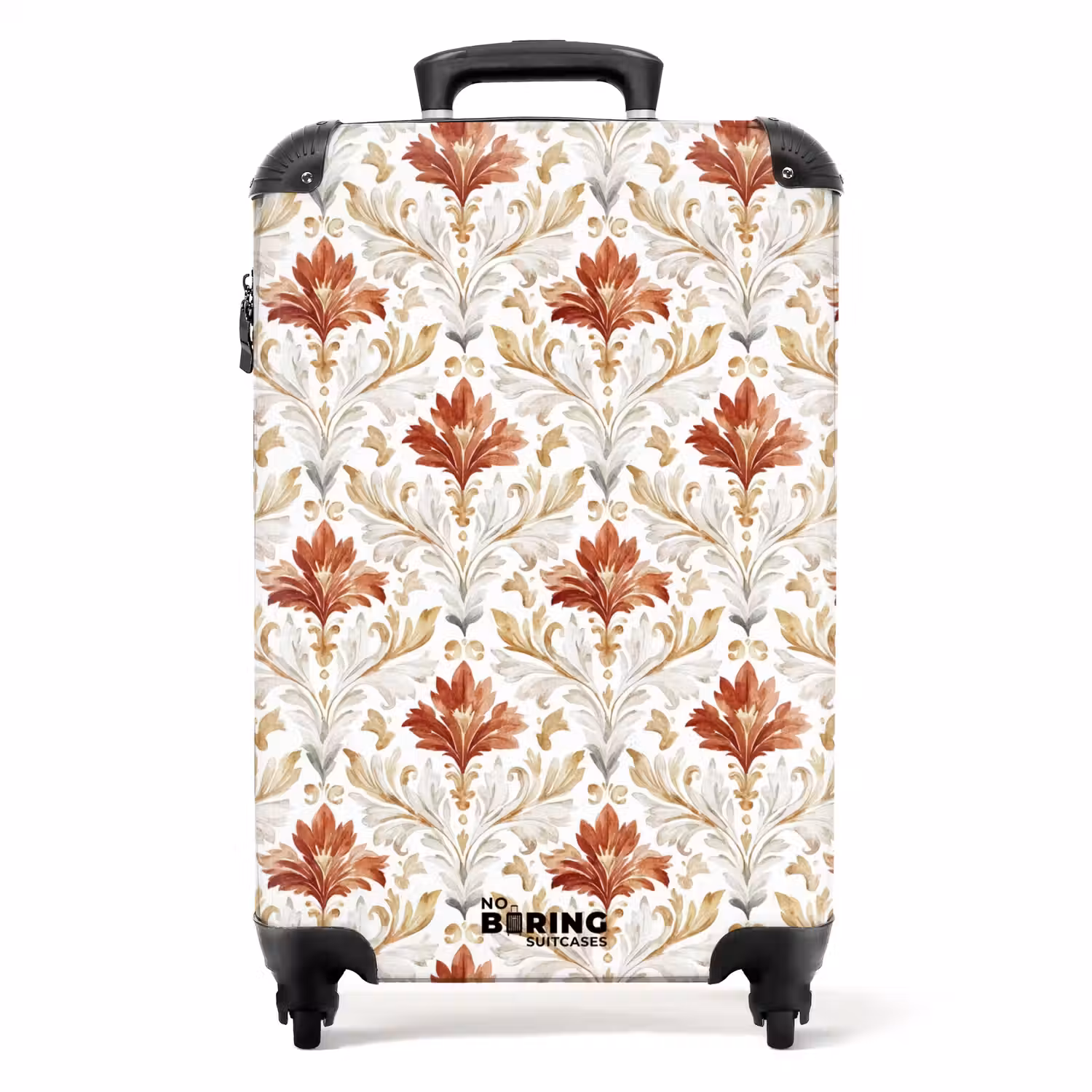 Barok patroon rood NBS - Handbagage koffer - Volwassenen Unisex middel -productfoto_recht