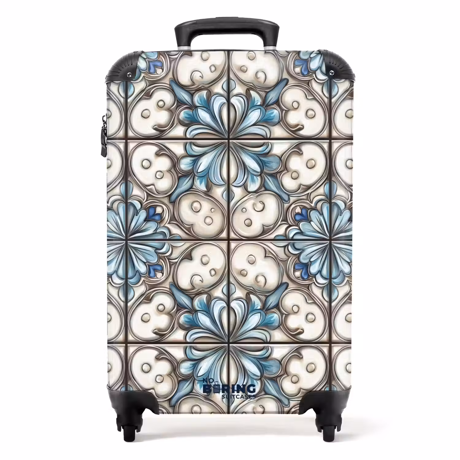 Barok - Tegel - Kleurrijk NBS - Handbagage koffer - Volwassenen Unisex middel -productfoto_recht