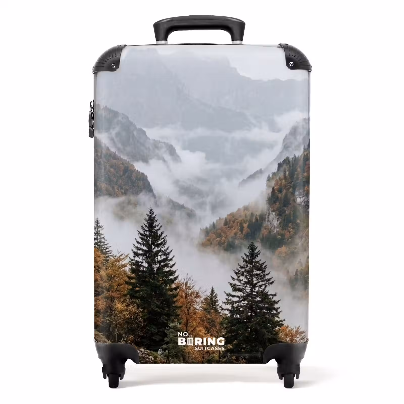 Koffer - Bergen - Vallei - Mist - Herfst - Natuur - Bergen - Vallei - Mist - Herfst - Natuur NBS - Handbagage koffer - Volwassenen Unisex middel