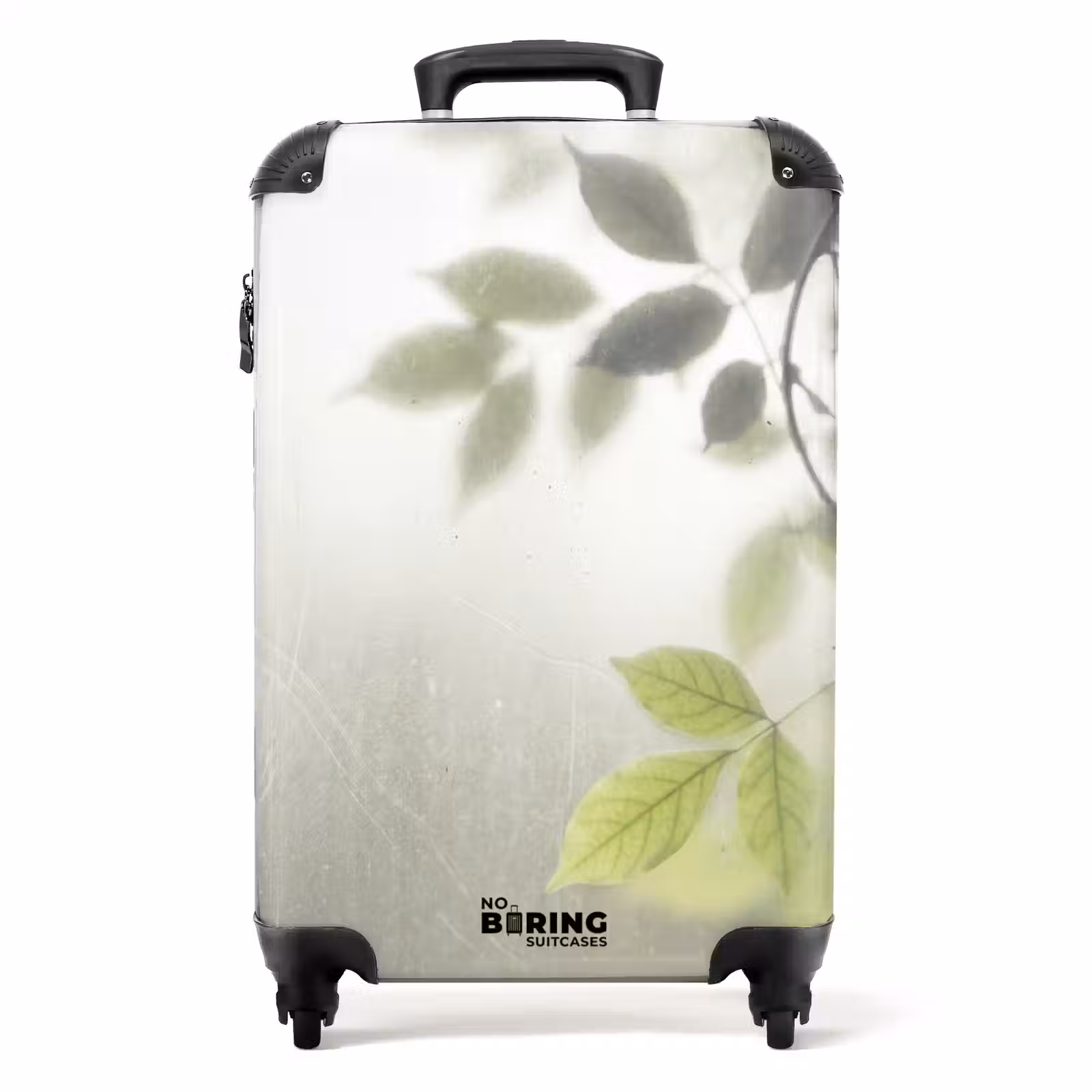 Koffer - Blad - Schaduw - Natuur - Abstract - Groen - Blad - Schaduw - Natuur - Abstract - Groen NBS - Handbagage koffer - Volwassenen Unisex middel