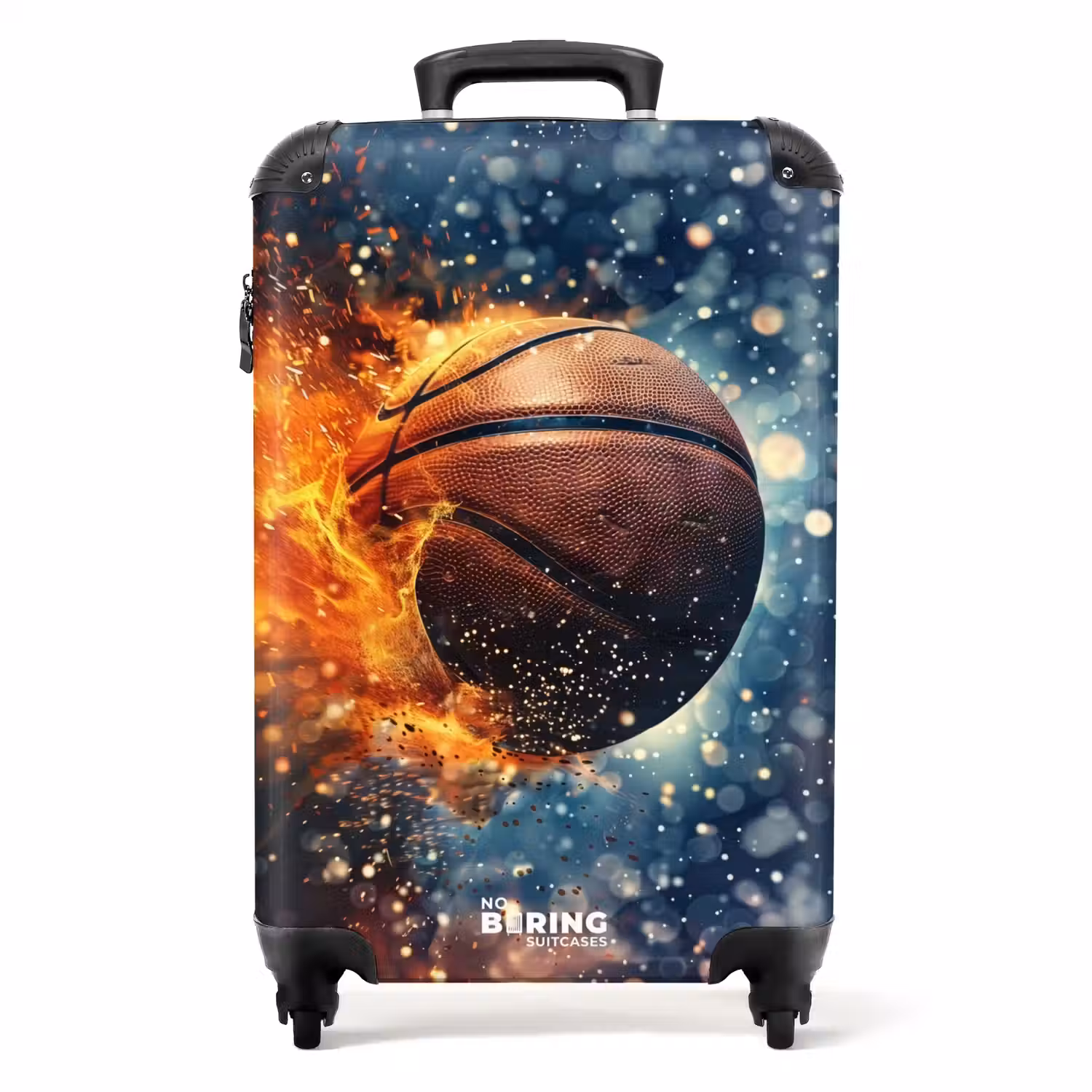 Bruisende basketbal NBS - Handbagage koffer - Unisex middel -productfoto_recht