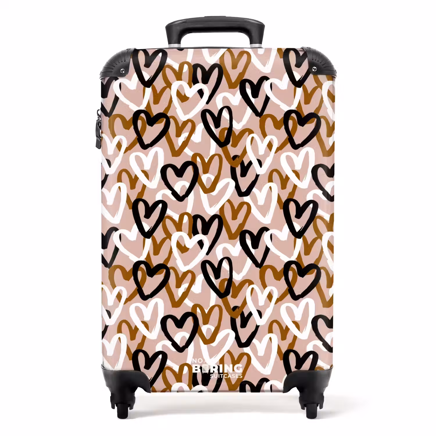 Driedubbele hartenlaag NBS - Handbagage koffer - Volwassenen Unisex middel -productfoto_recht