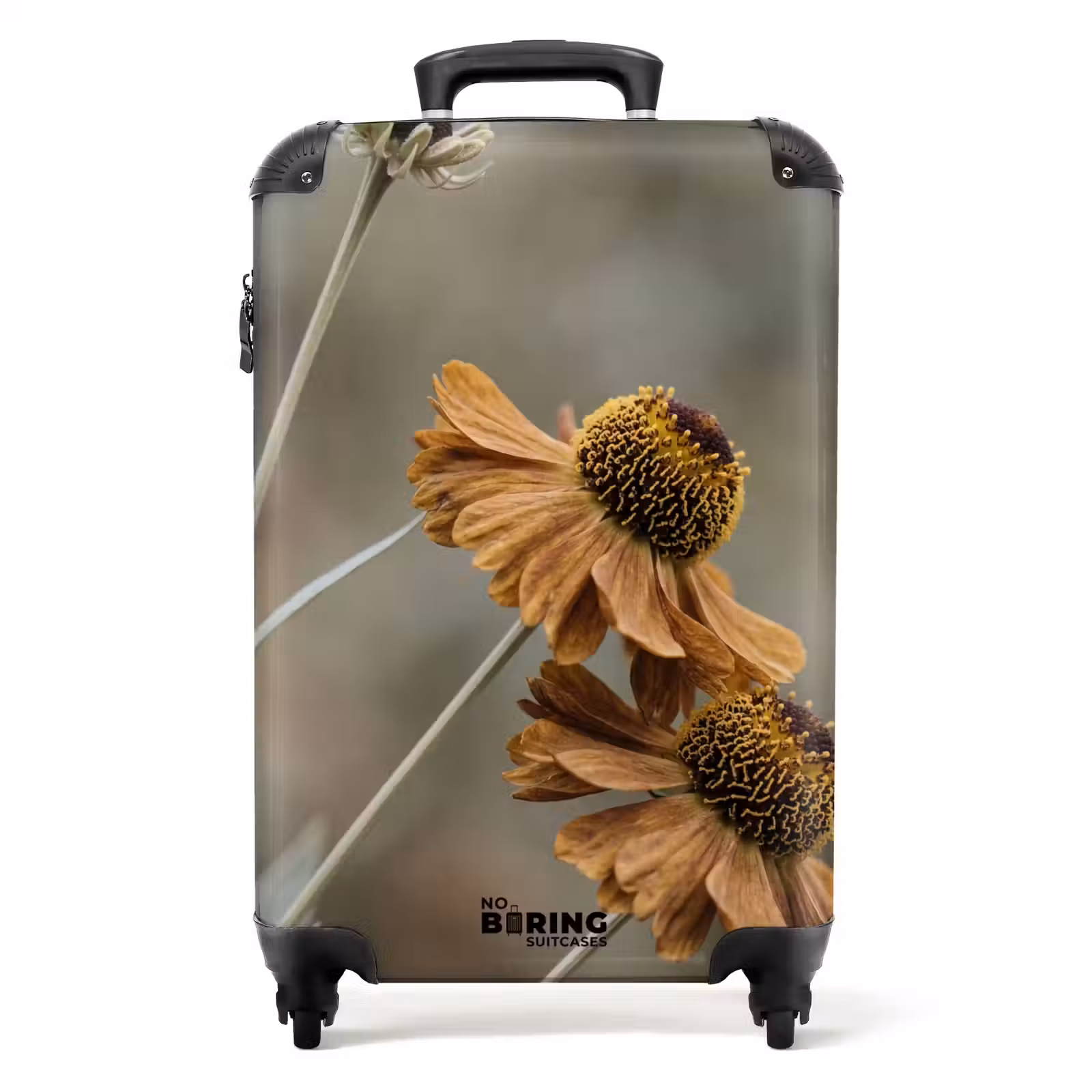 Koffer - Droogbloemen - Geel - Warm - Droogbloemen - Geel - Warm NBS - Handbagage koffer - Volwassenen Unisex middel