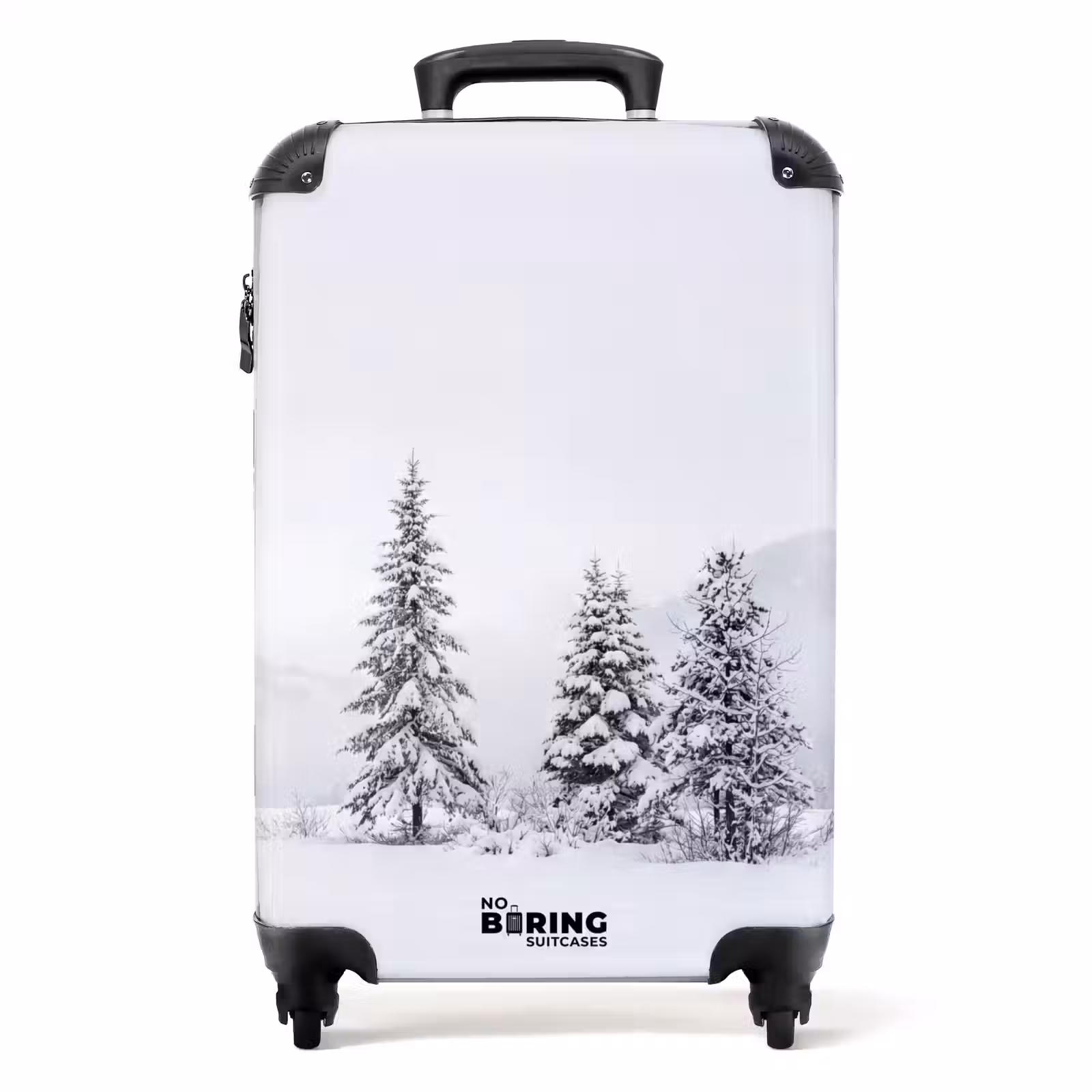 Koffer - Fijnsparren - Sneeuw - Winter - Landschap - Stilte - Fijnsparren - Sneeuw - Winter - Landschap - Stilte NBS - Handbagage koffer - Volwassenen Unisex middel