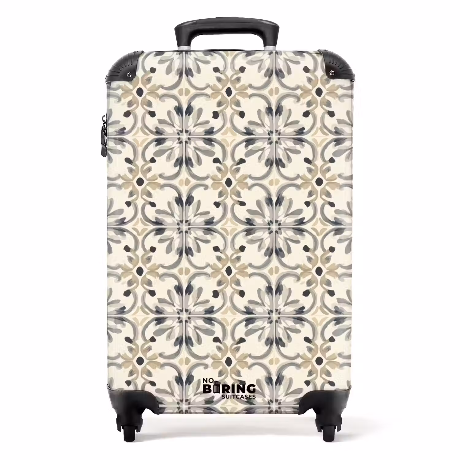 Floraal - Patroon - Kleurrijk NBS - Handbagage koffer - Volwassenen Unisex middel -productfoto_recht