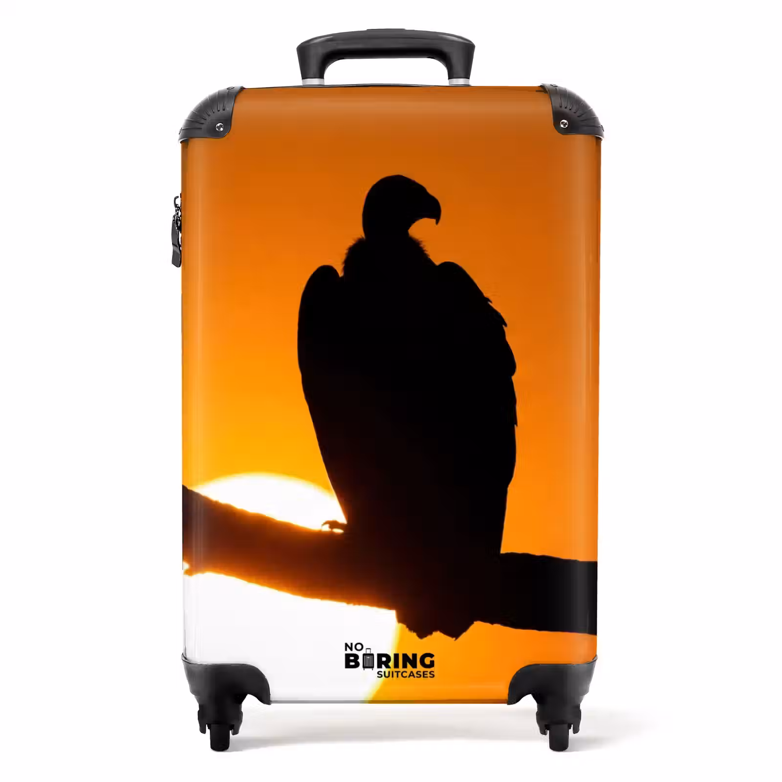 Koffer - Gier - Tak - Zon - Oranje - Gier - Tak - Zon - Oranje NBS - Handbagage koffer - Volwassenen Unisex middel
