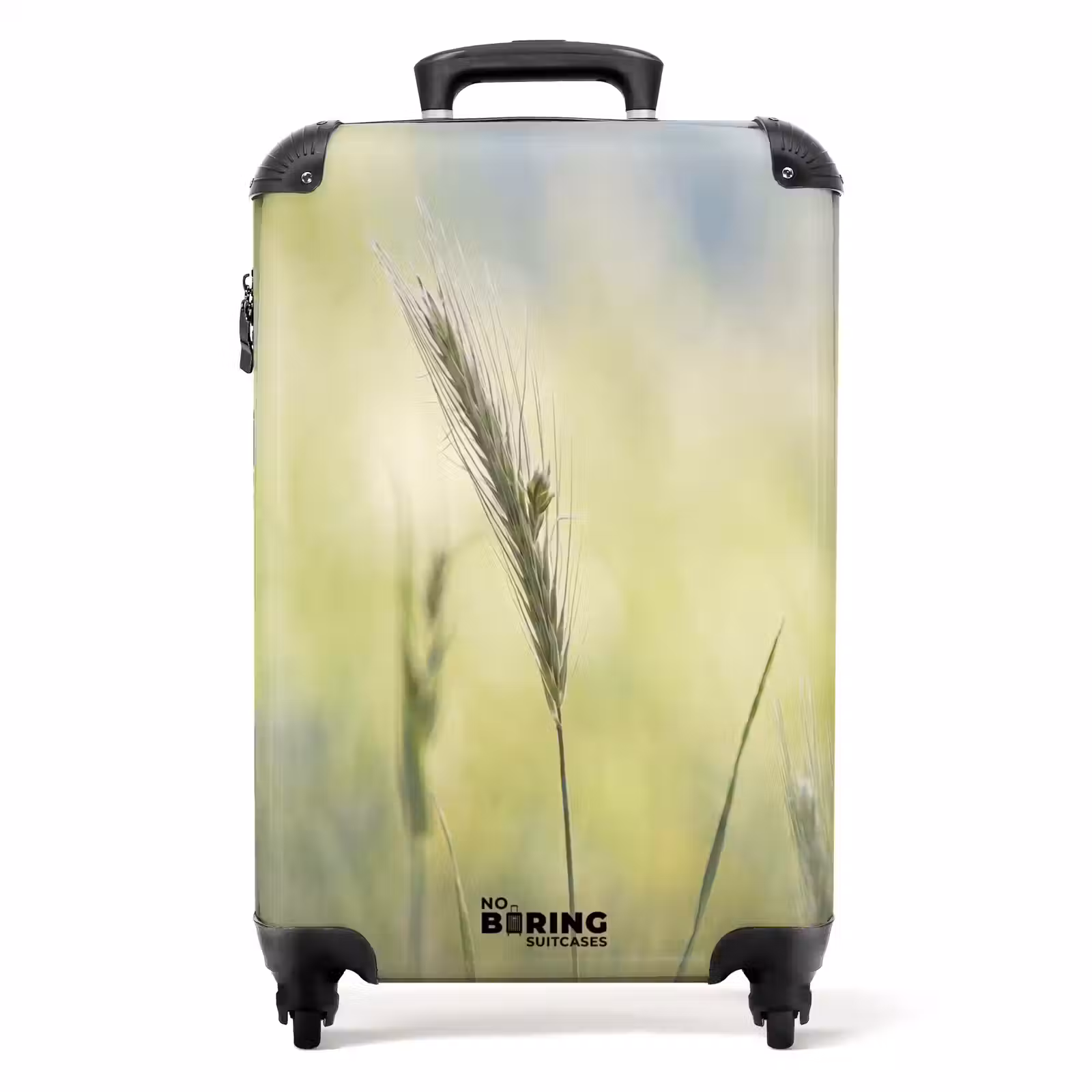 Koffer - Graan - Aar - Natuur - Groen - Detail - Graan - Aar - Natuur - Groen - Detail NBS - Handbagage koffer - Volwassenen Unisex middel