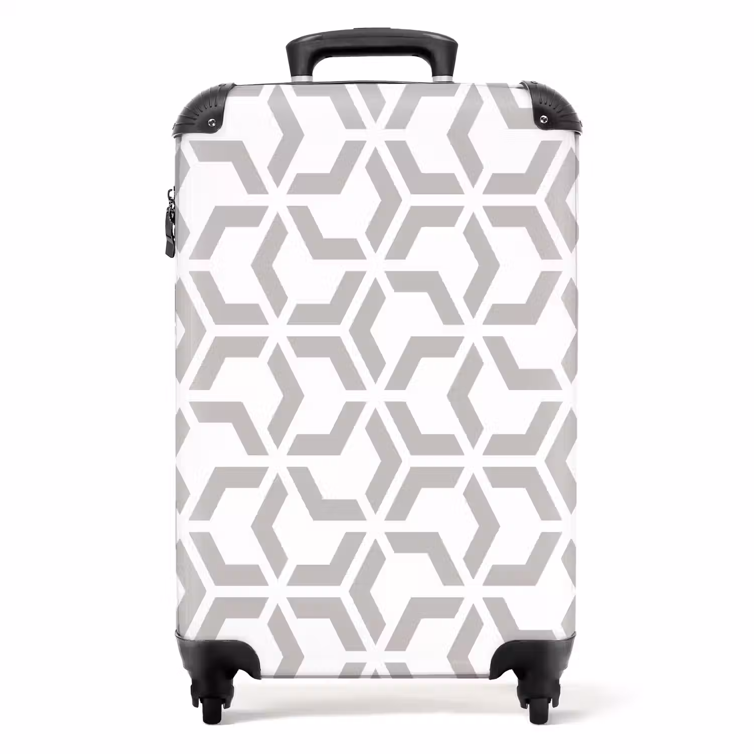 Grafisch - Patroon - Modern NBS - Handbagage koffer - Kinderen Unisex middel 644 -productfoto_recht