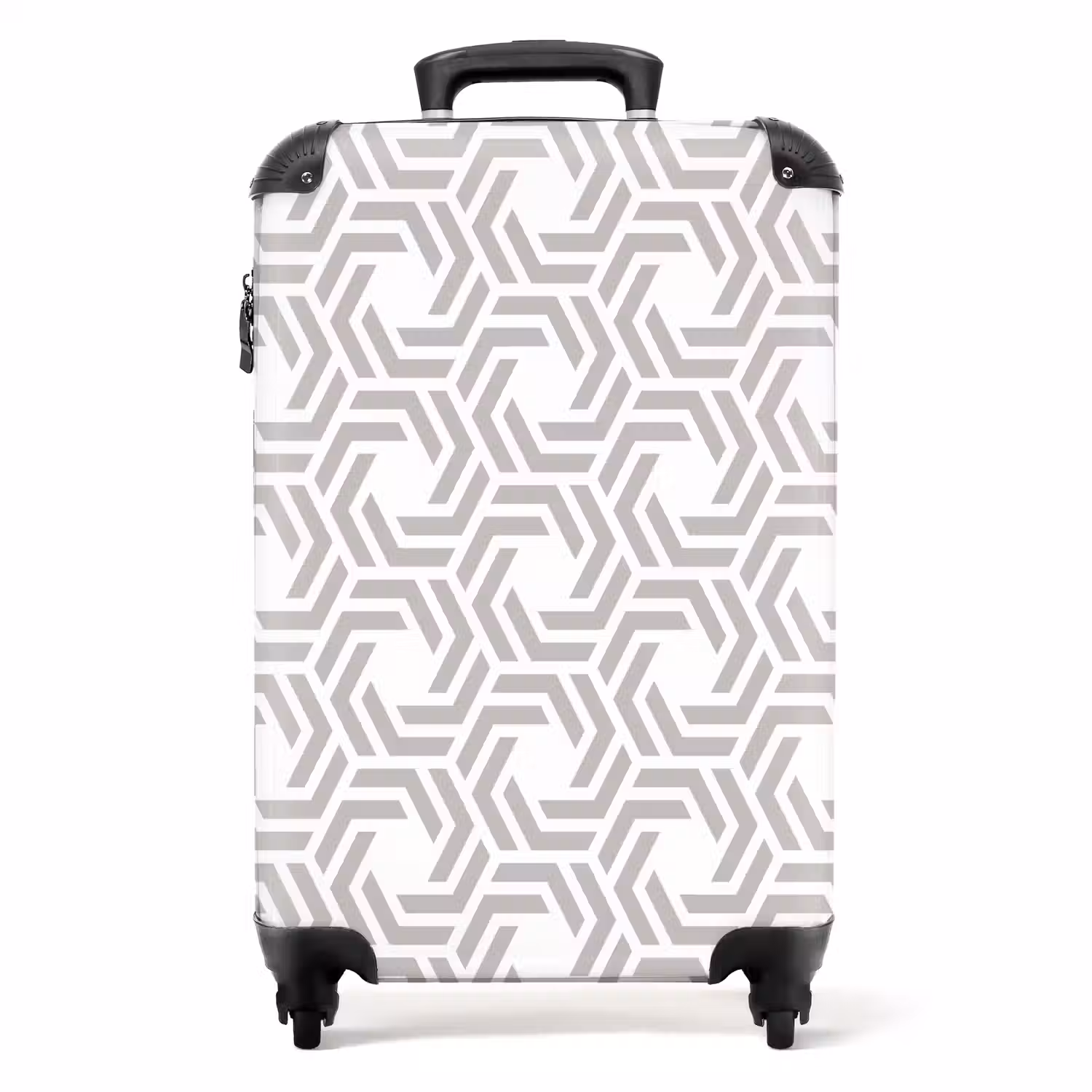Grafisch - Patroon - Modern NBS - Handbagage koffer - Kinderen Unisex middel 644 -productfoto_recht