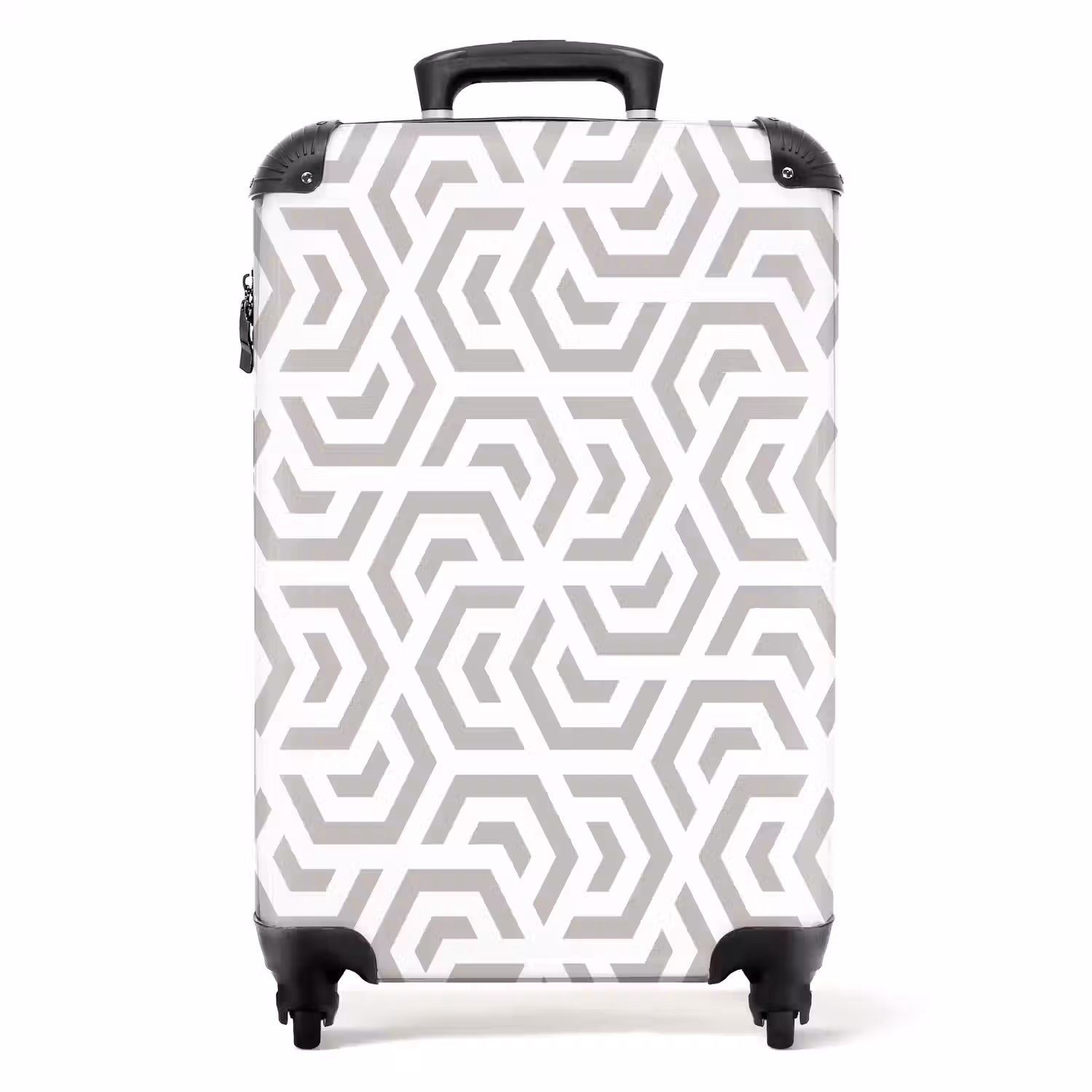 Grafisch - Patroon - Modern - Hexagon NBS - Handbagage koffer - Kinderen Unisex middel 644 -productfoto_recht