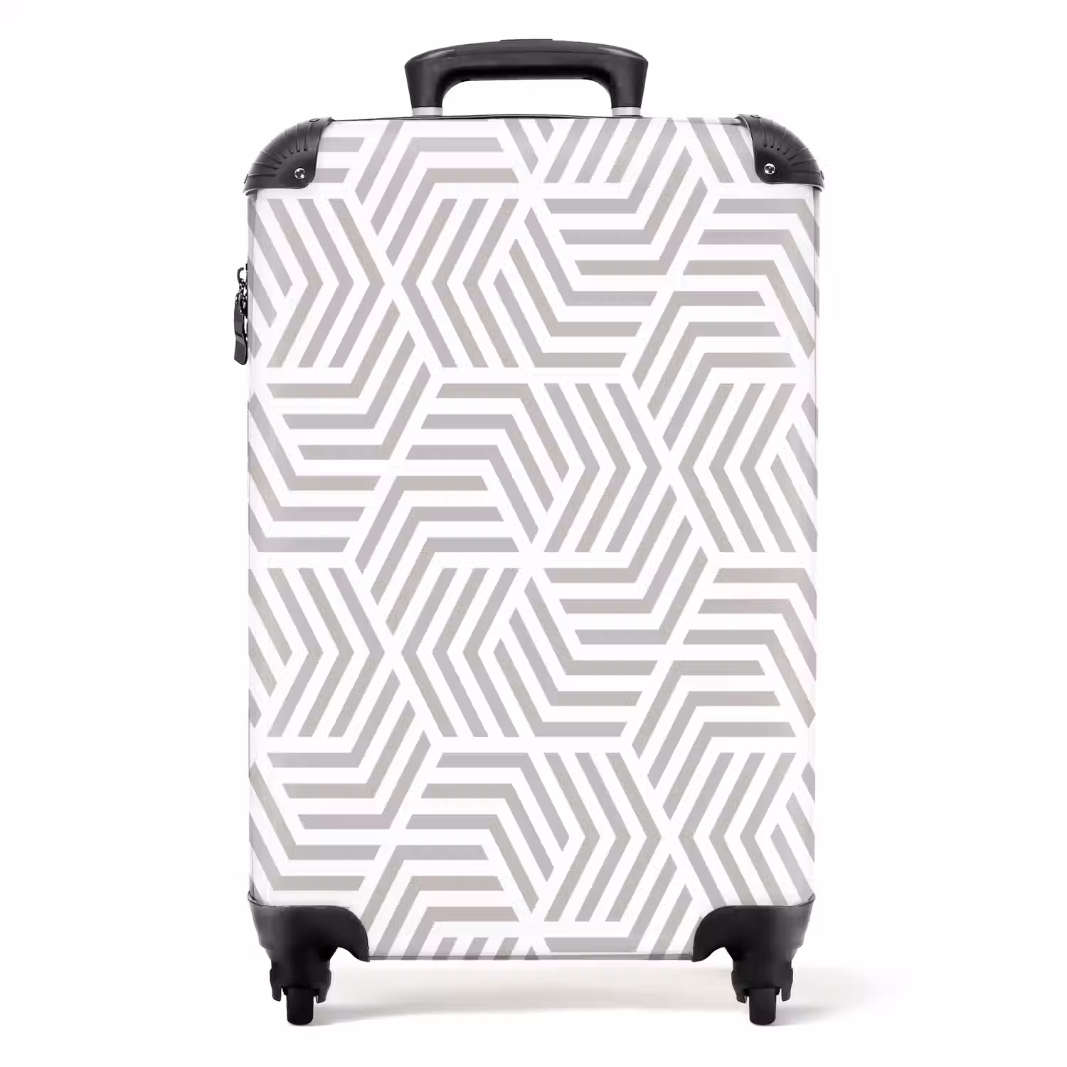 Grafisch - Patroon - Modern - Onderbroken NBS - Handbagage koffer - Kinderen Unisex middel 644 -productfoto_recht