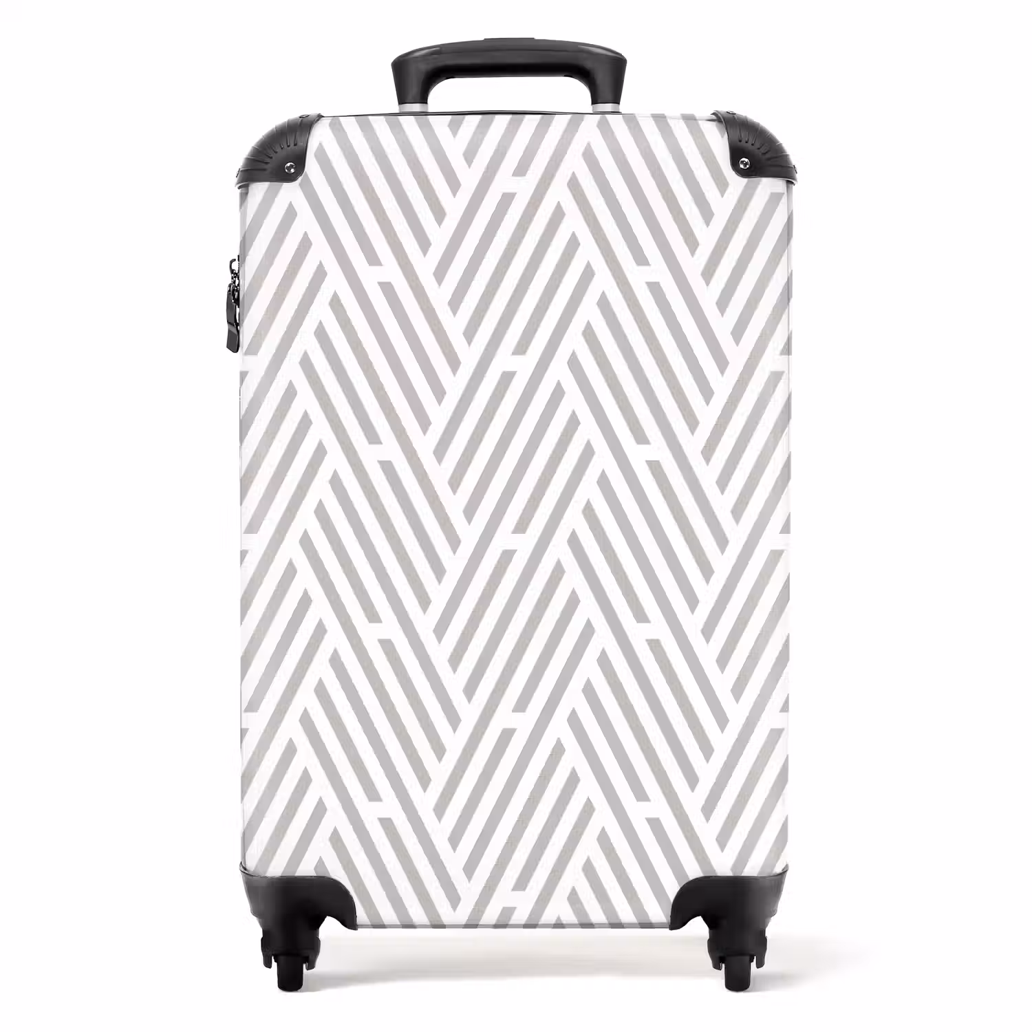 Grafisch - Patroon - Modern - Strepen NBS - Handbagage koffer - Kinderen Unisex middel 644 -productfoto_recht