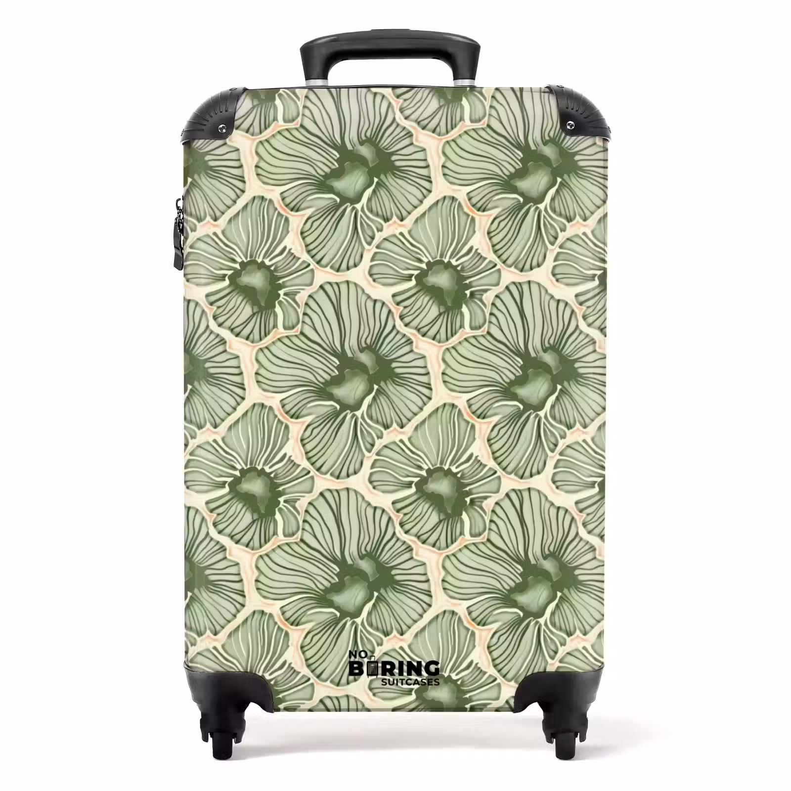 Koffer - Groen - Botanisch - Bloemen - Organisch - Patroon — 1