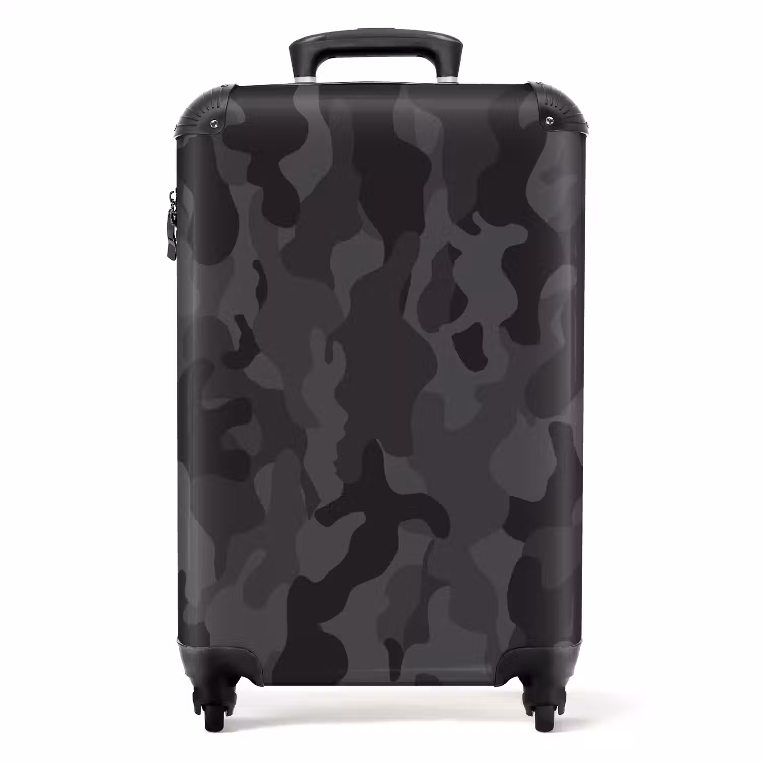 Groene camouflage print NBS - Handbagage koffer - Unisex middel -productfoto_recht