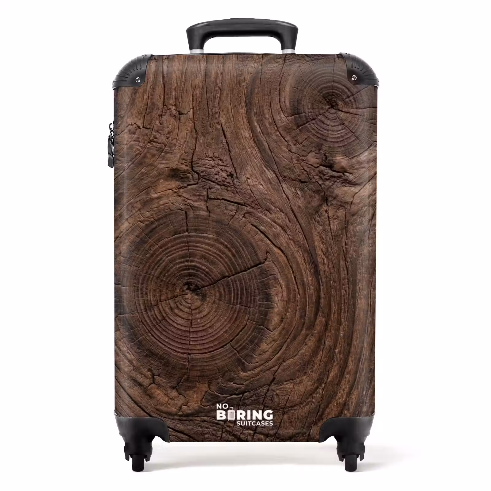 Koffer - Houtnerf - Textuur - Patroon - Bruin - Rustiek - Houtnerf - Textuur - Patroon - Bruin - Rustiek NBS - Handbagage koffer - Volwassenen Unisex middel