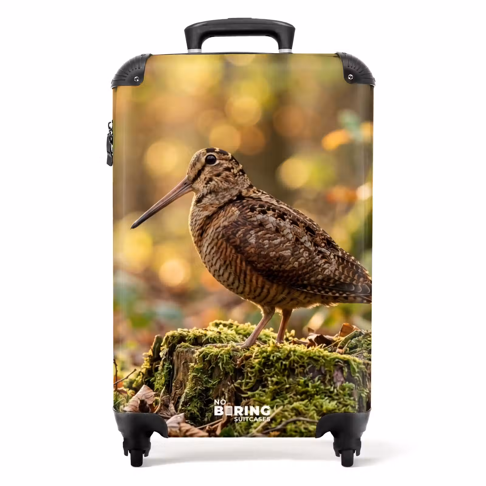 Koffer - Houtsnip - Bos - Bladeren - Herfst - Gecamoufleerd - Houtsnip - Bos - Bladeren - Herfst - Gecamoufleerd NBS - Handbagage koffer - Volwassenen Unisex middel