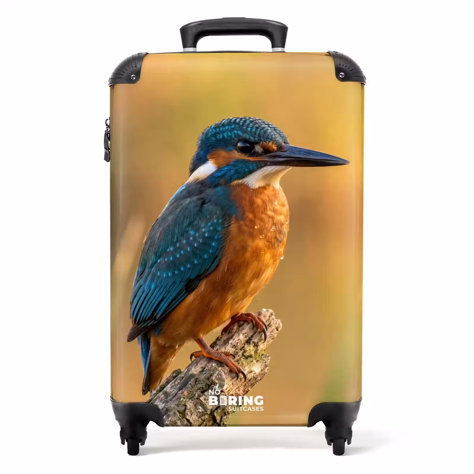 Koffer - IJsvogel - Tak - Water - Kleurrijk - Levendig - IJsvogel - Tak - Water - Kleurrijk - Levendig NBS - Handbagage koffer - Volwassenen Unisex middel