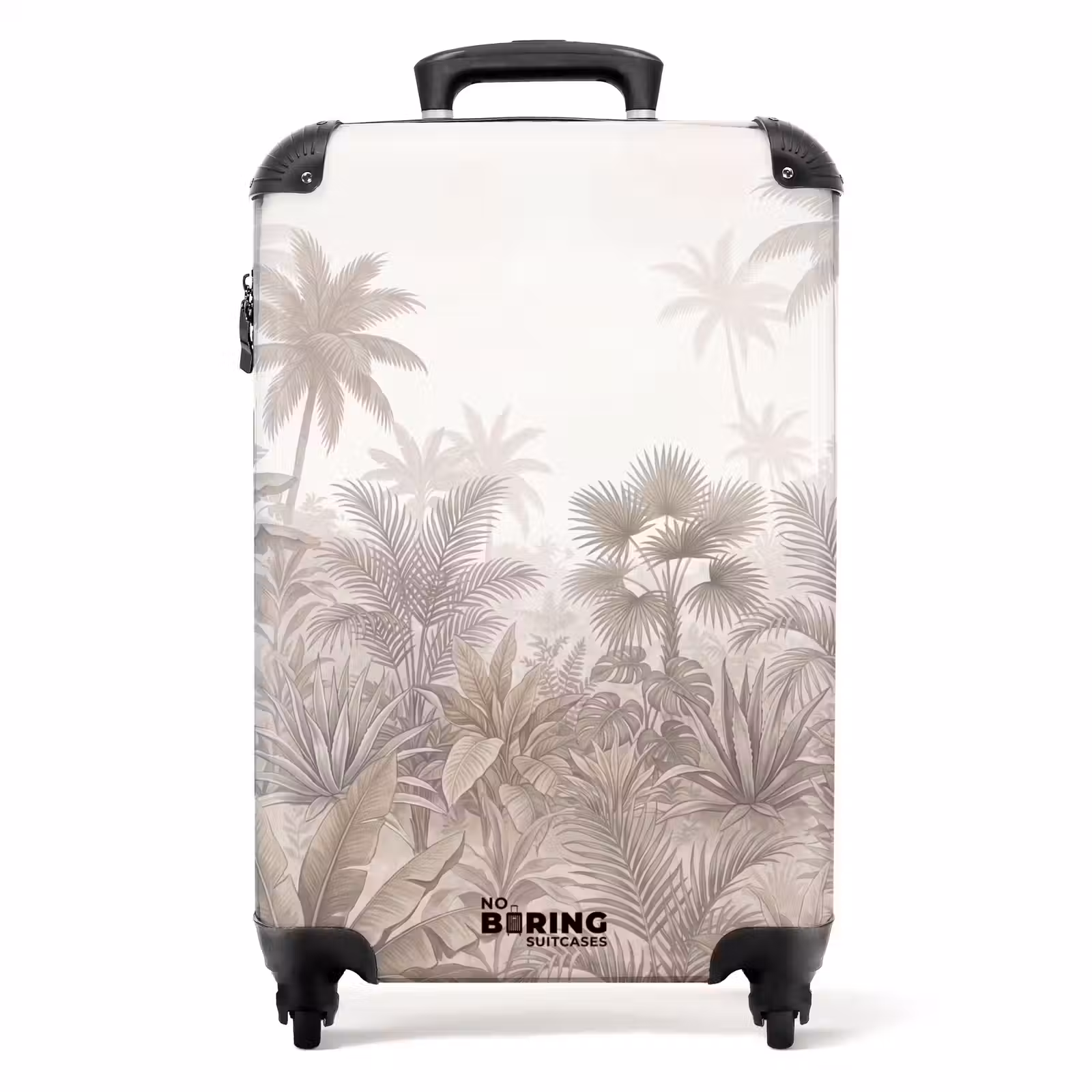 Koffer - Jungle - Tropisch - Natuur -Vintage - Beige - Jungle - Tropisch - Natuur -Vintage - Beige NBS - Handbagage koffer - Volwassenen Unisex middel