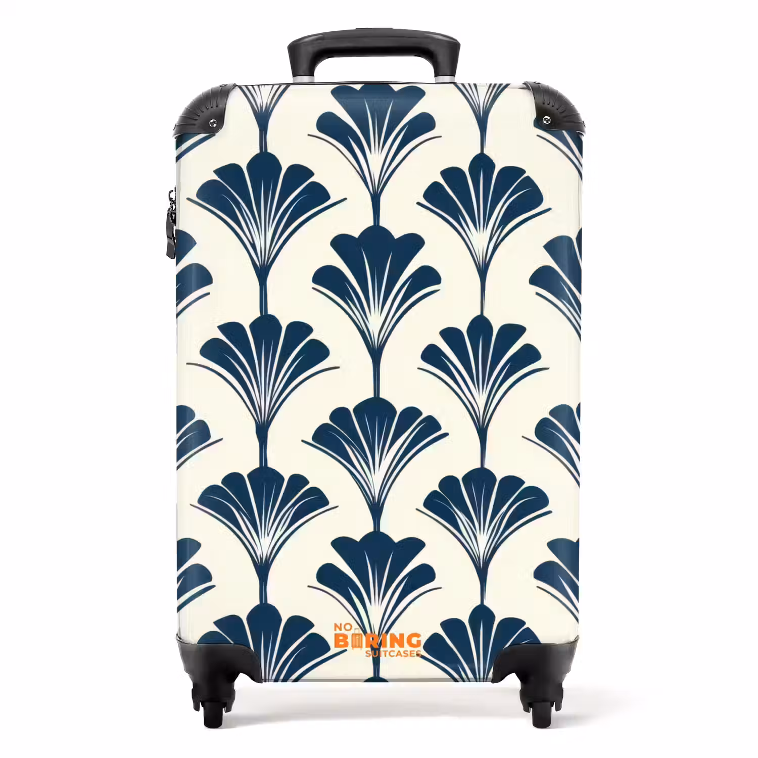 Klassiek - Motief - Blauw NBS - Handbagage koffer - Volwassenen Unisex middel -productfoto_recht