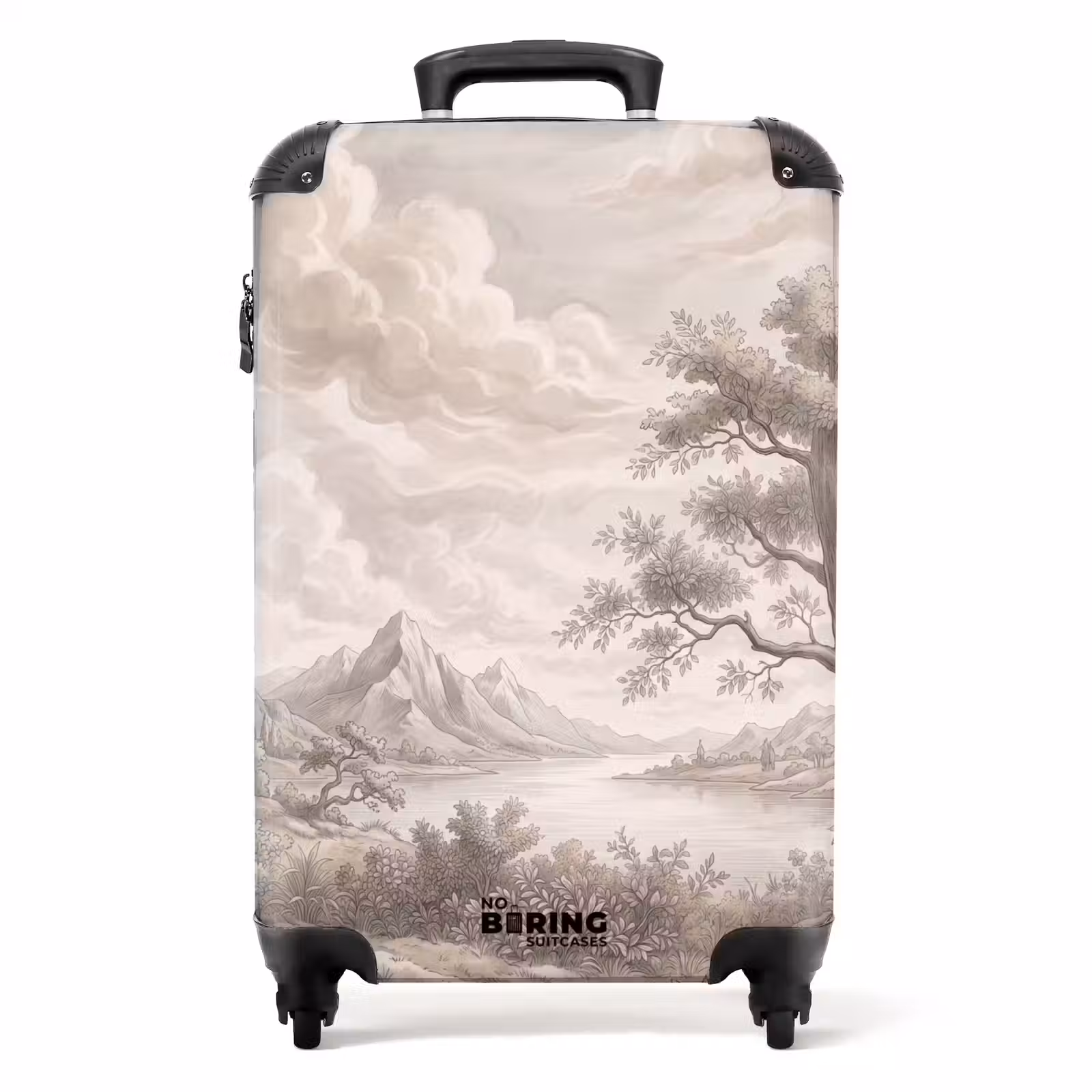Koffer - Landschap - Bergen - Meer - Natuur - Landschap - Bergen - Meer - Natuur NBS - Handbagage koffer - Volwassenen Unisex middel