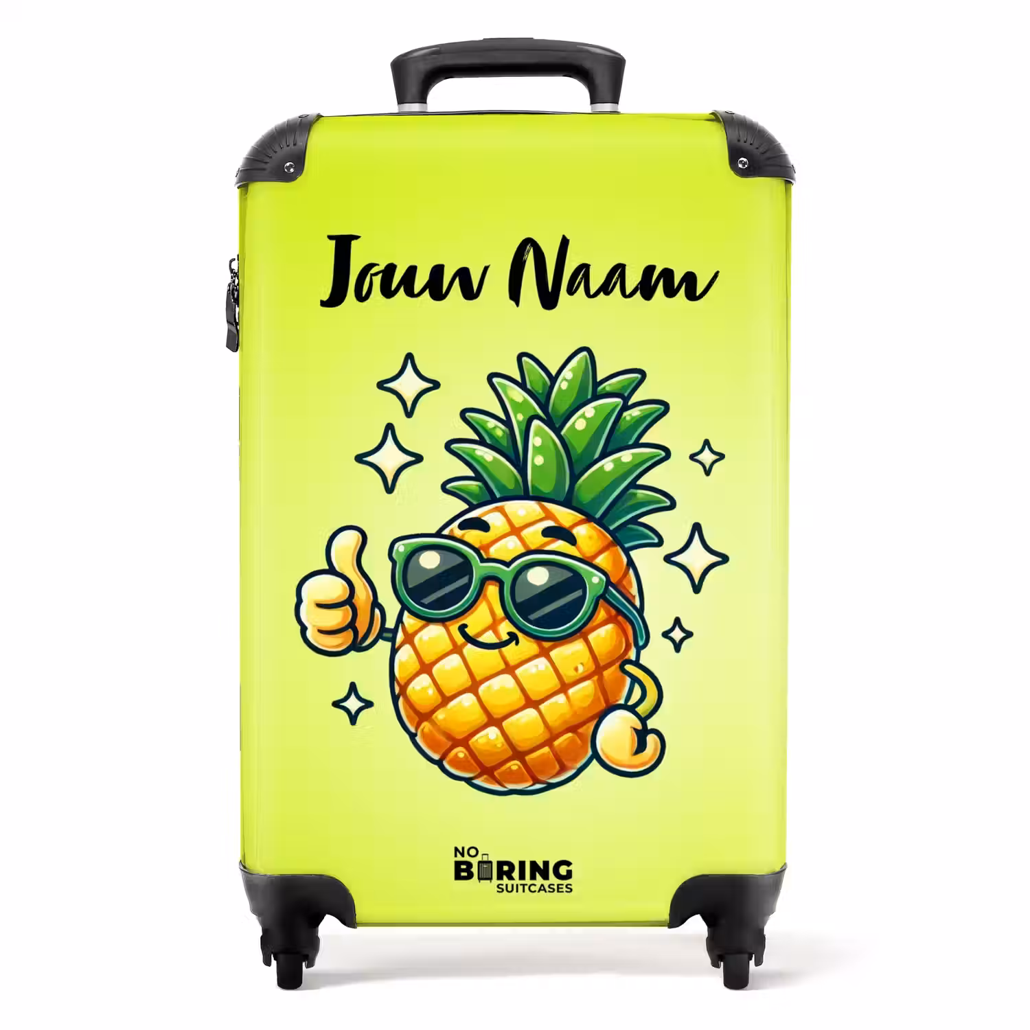 Ahmed ananas NBS - Handbagage koffer - Kinderen Unisex middel -productfoto_recht