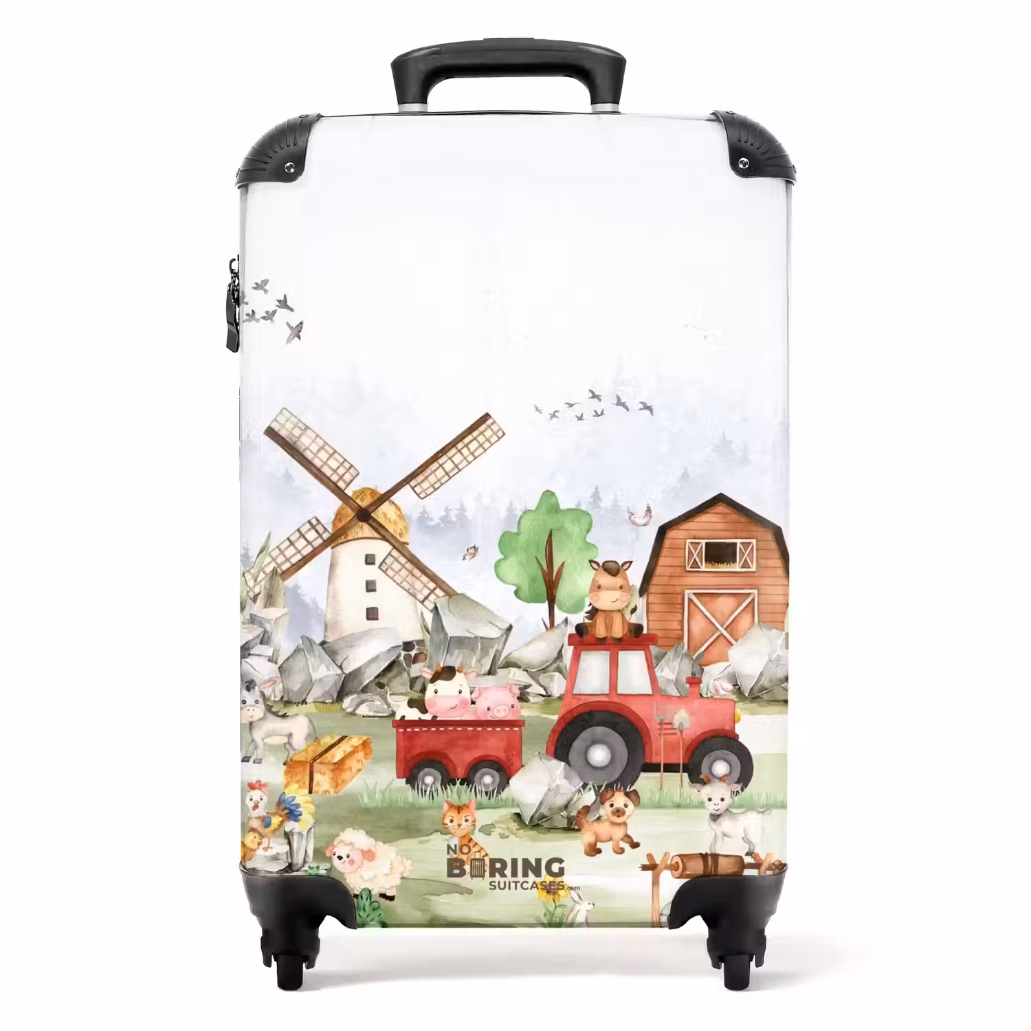 Boerderij belevenis NBS - Handbagage koffer - Kinderen Unisex middel -productfoto_recht