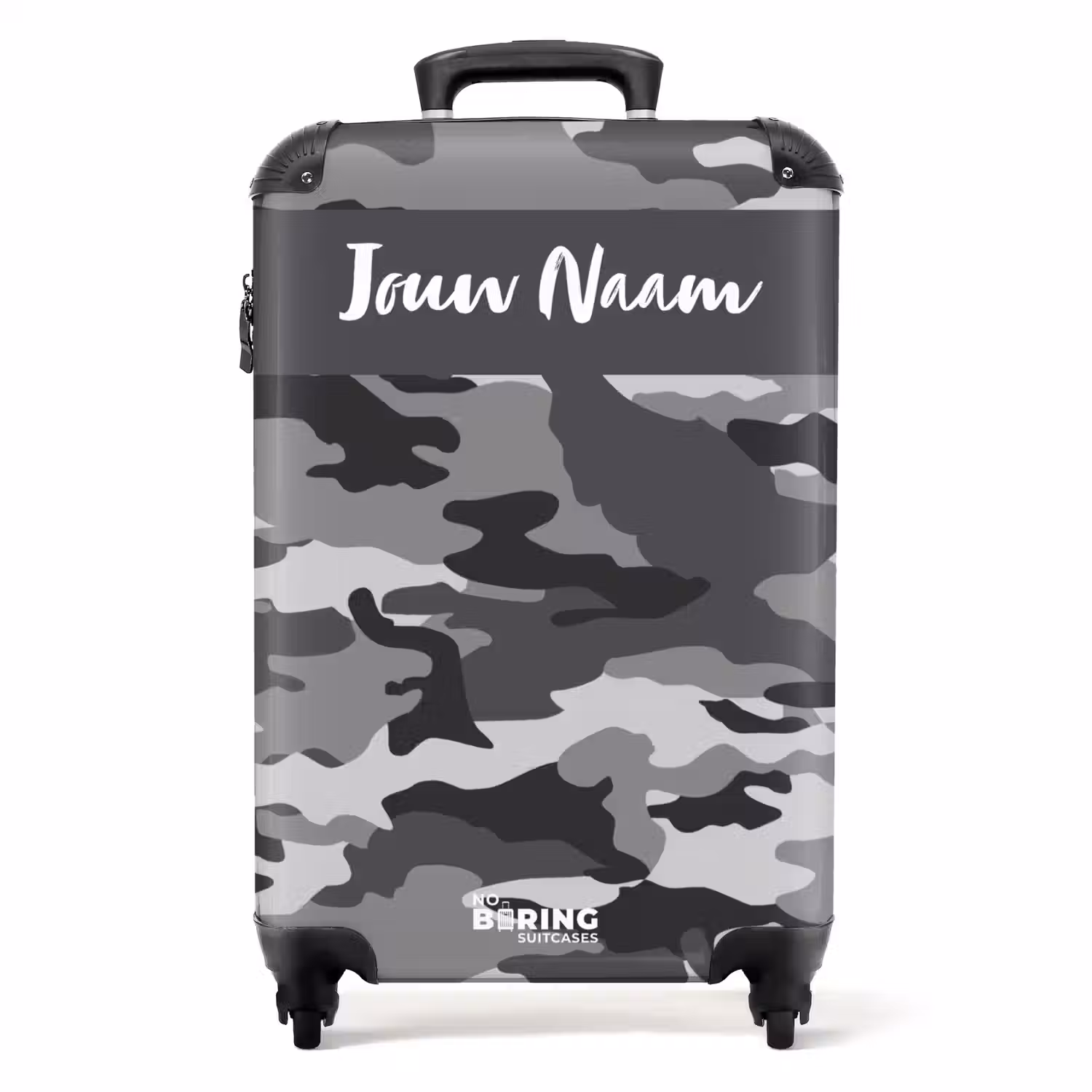 Camogrijs NBS - Handbagage koffer - Kinderen Unisex middel -productfoto_recht