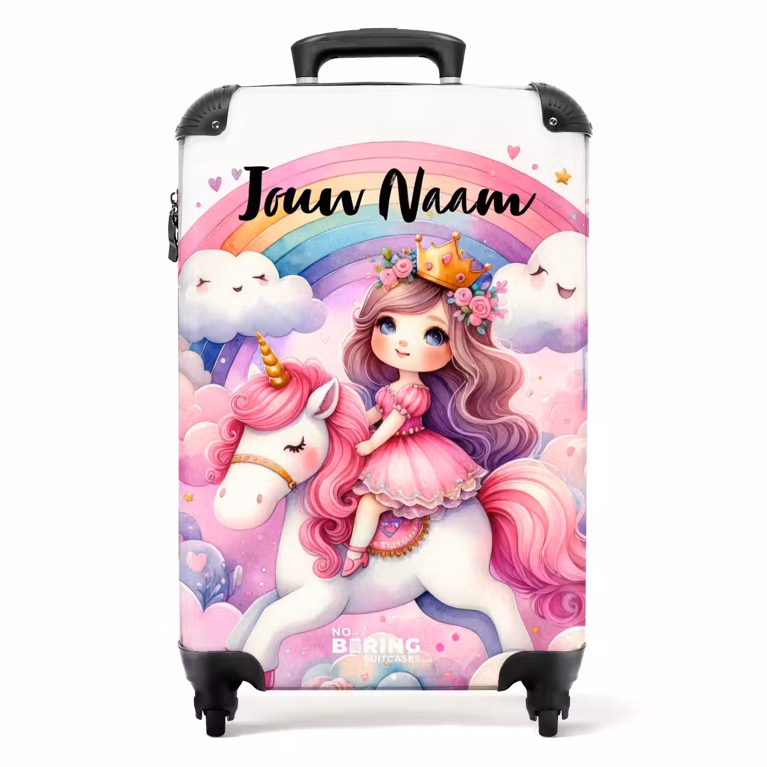 Eenhoorndromen NBS - Handbagage koffer - Kinderen Unisex middel -productfoto_recht