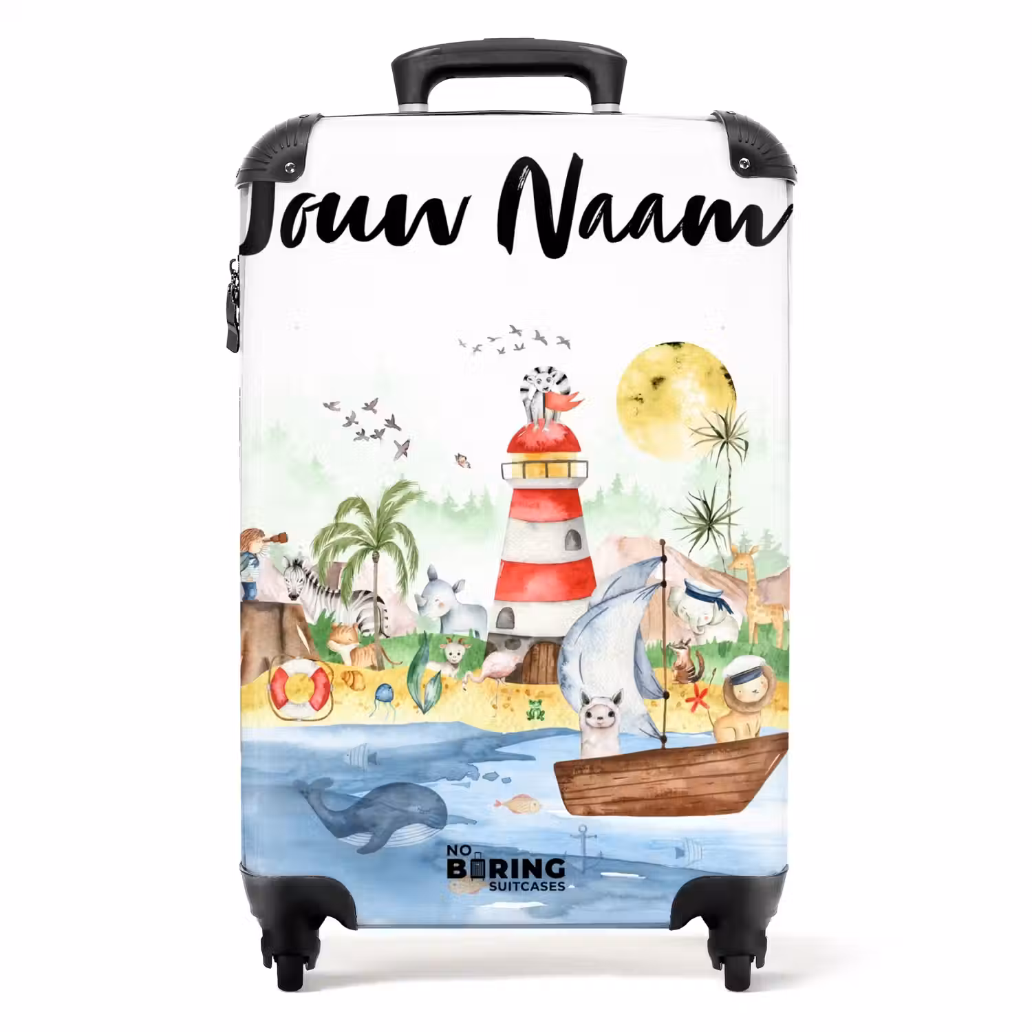 Eilandplezier NBS - Handbagage koffer - Kinderen Unisex middel -productfoto_recht