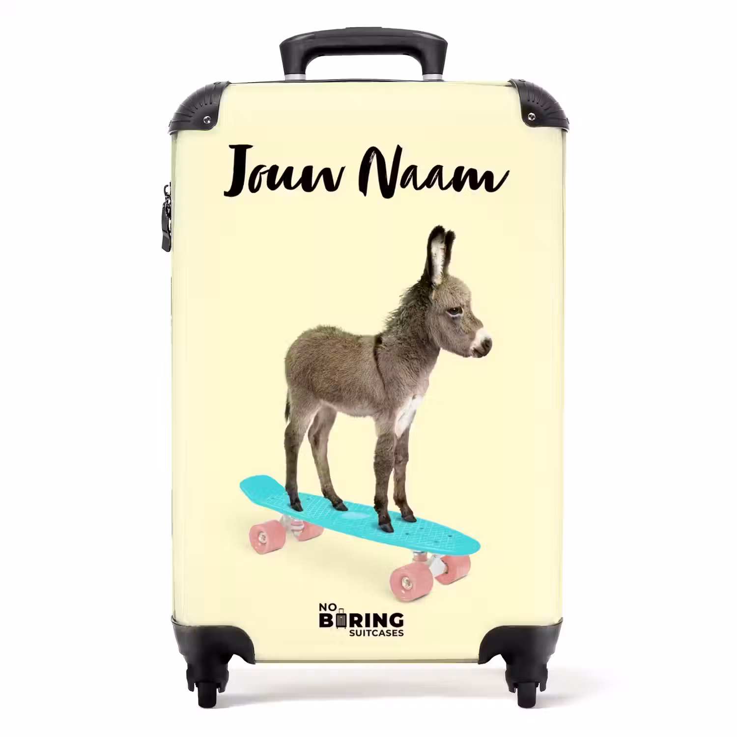Ezeltje eropuit NBS - Handbagage koffer - Kinderen Unisex middel -productfoto_recht