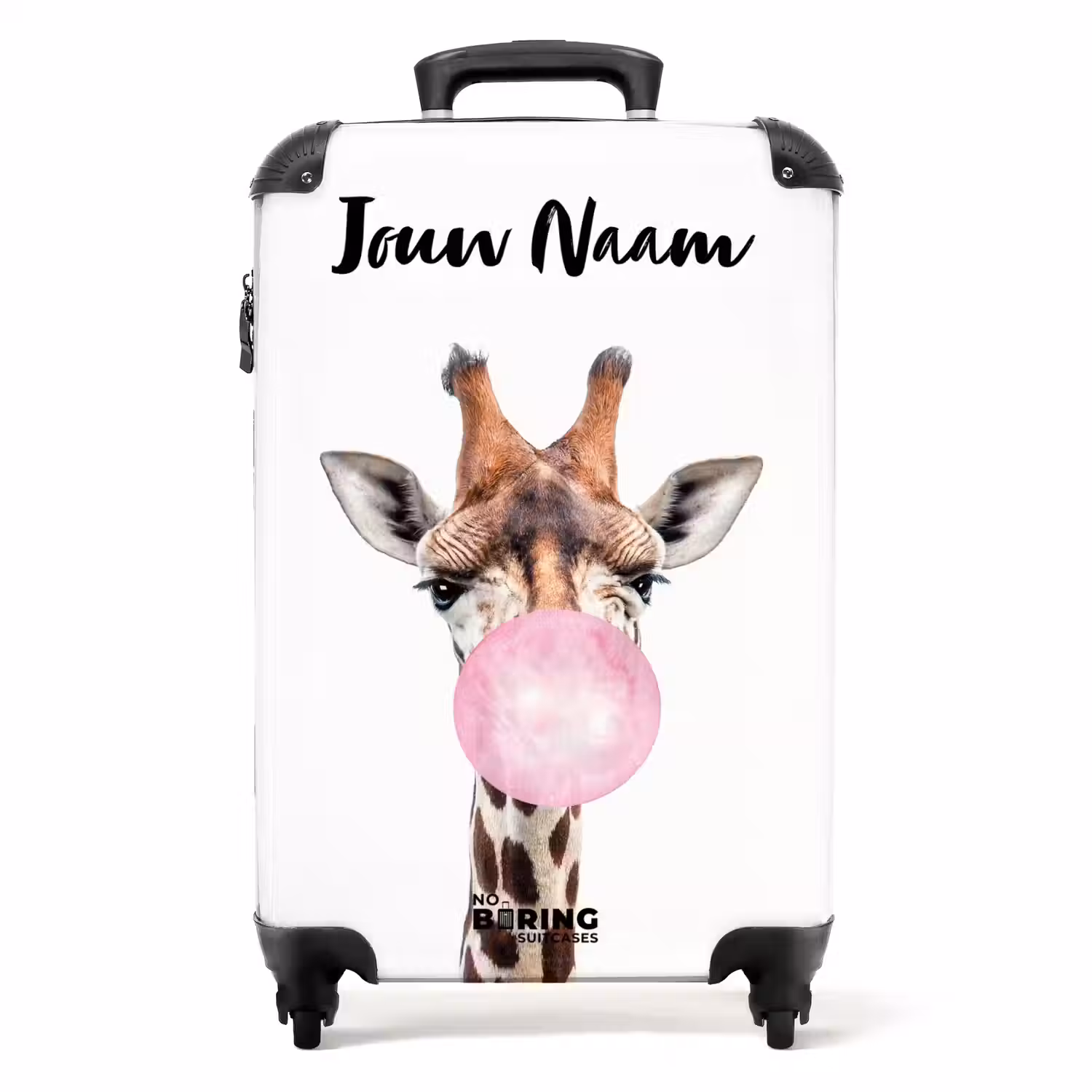 Kauwende Kobus NBS - Handbagage koffer - Kinderen Unisex middel -productfoto_recht