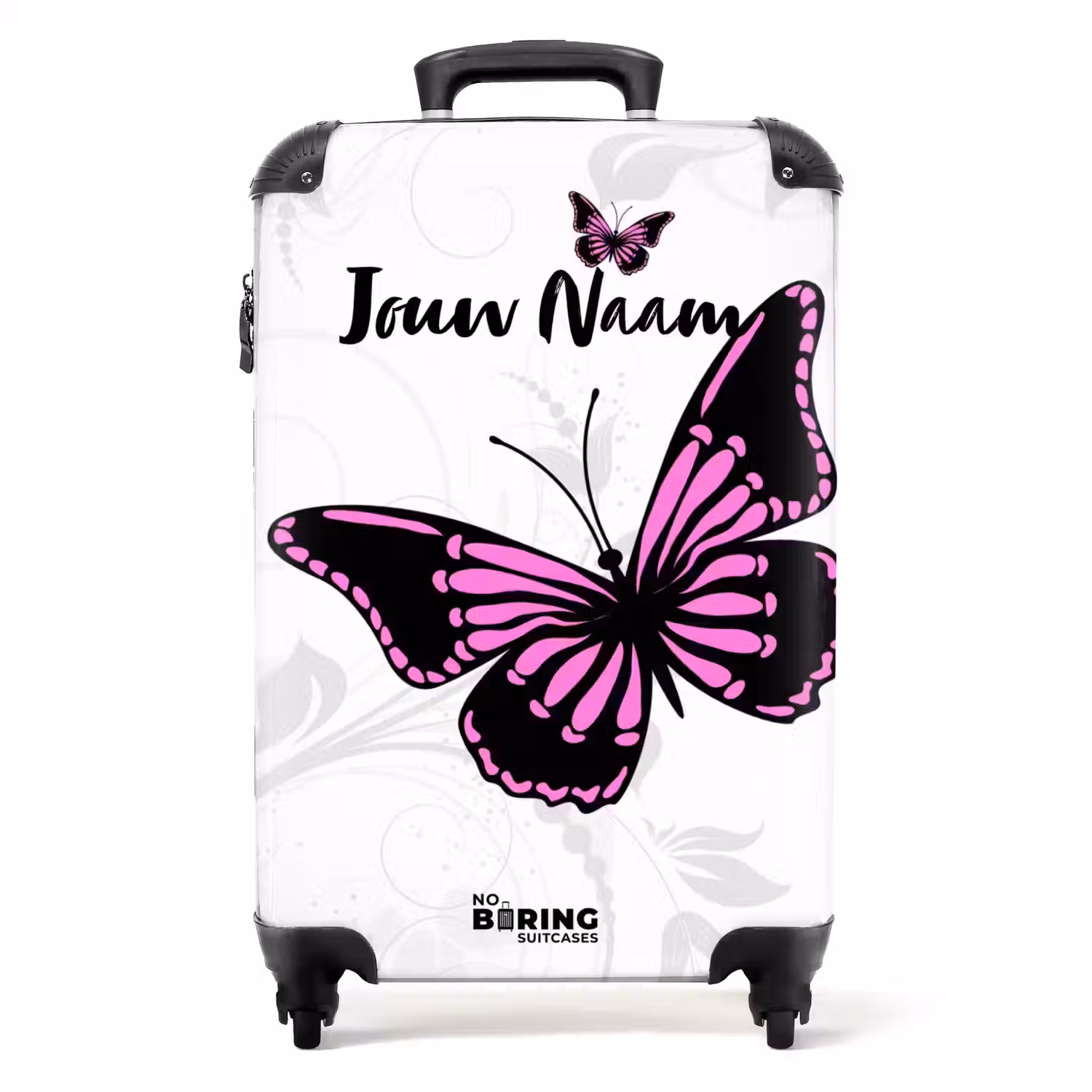 Magenta monarch NBS - Handbagage koffer - Kinderen Unisex middel -productfoto_recht