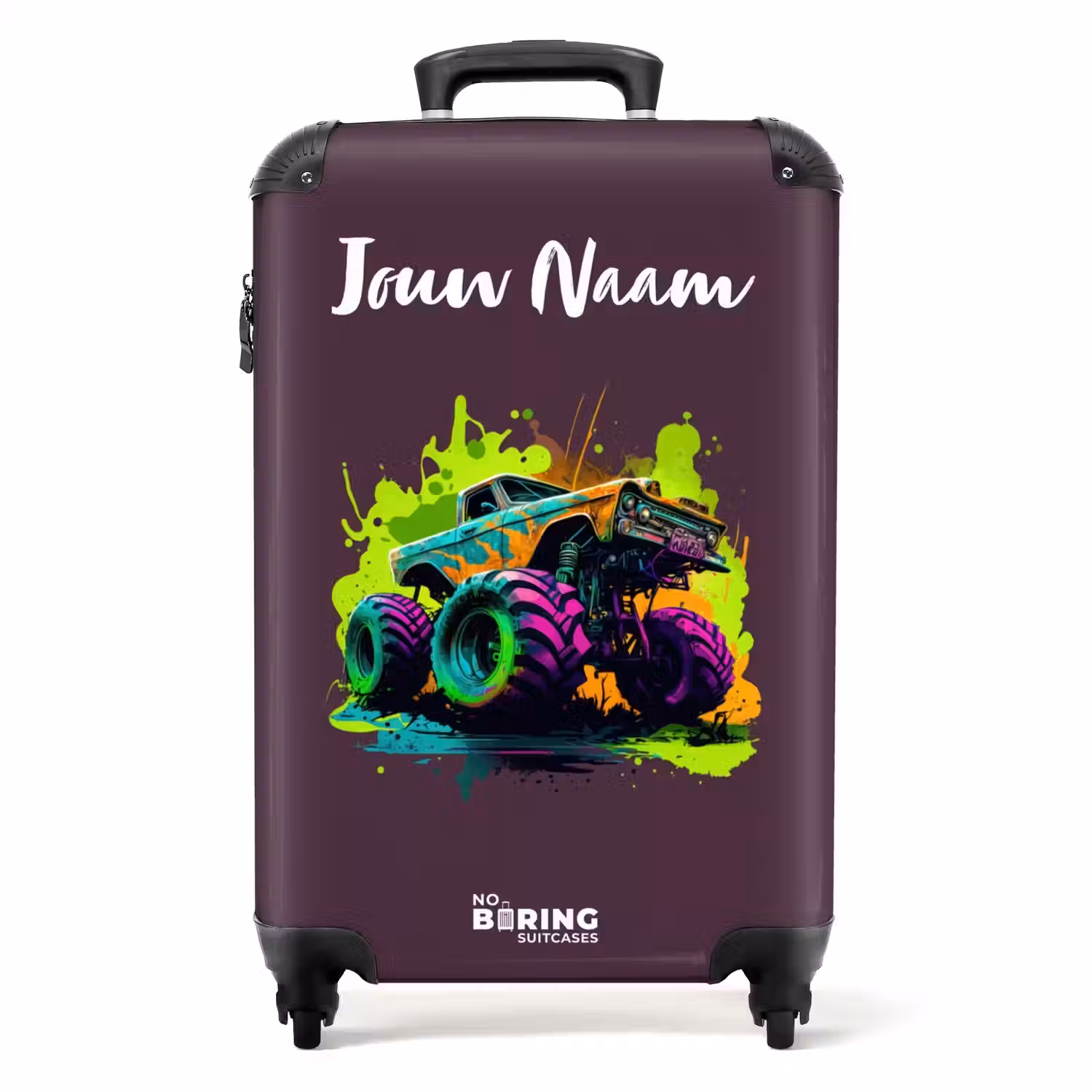 Neon Wheels NBS - Handbagage koffer - Kinderen Unisex middel -productfoto_recht