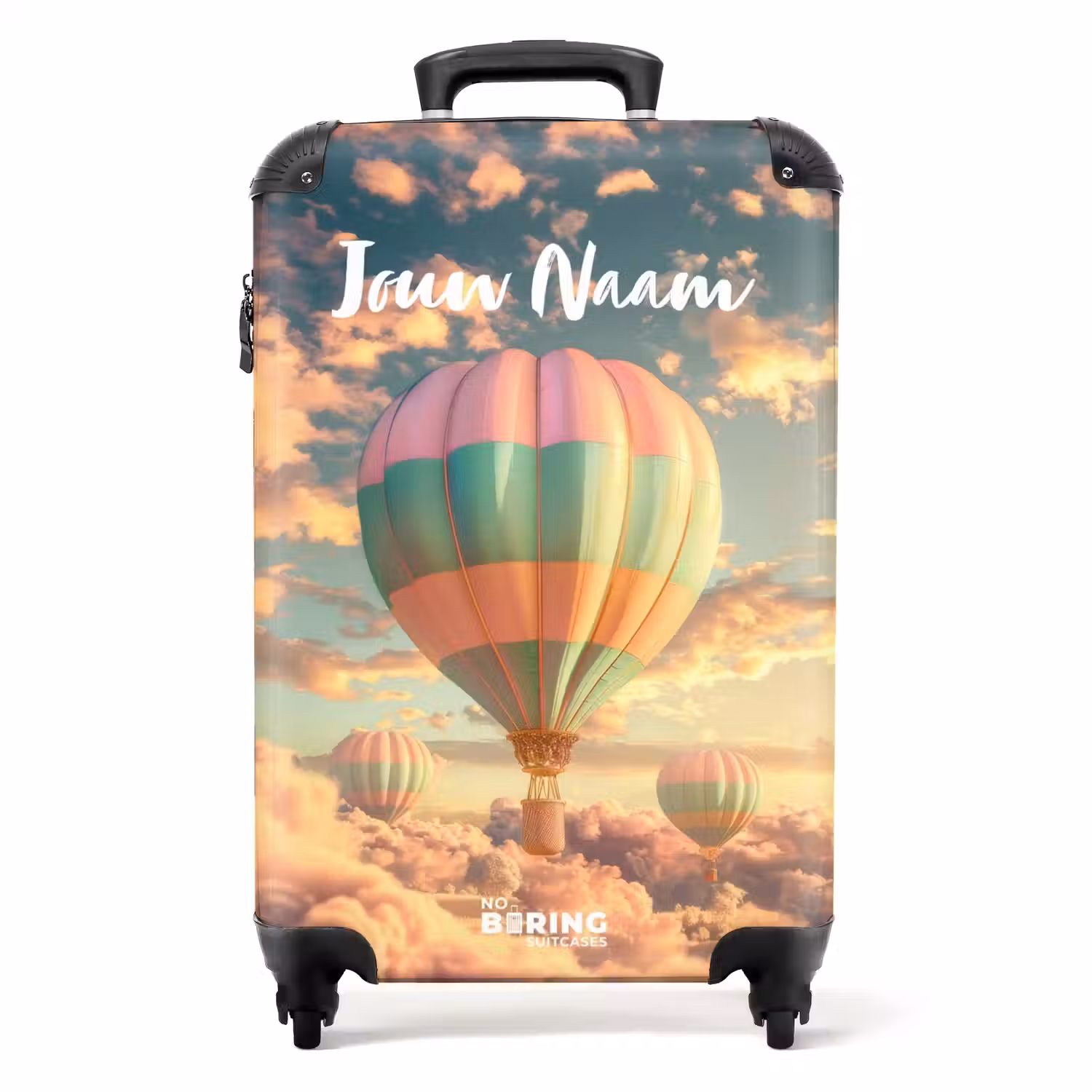 Pastel skyliner NBS - Handbagage koffer - Kinderen Unisex middel -productfoto_recht
