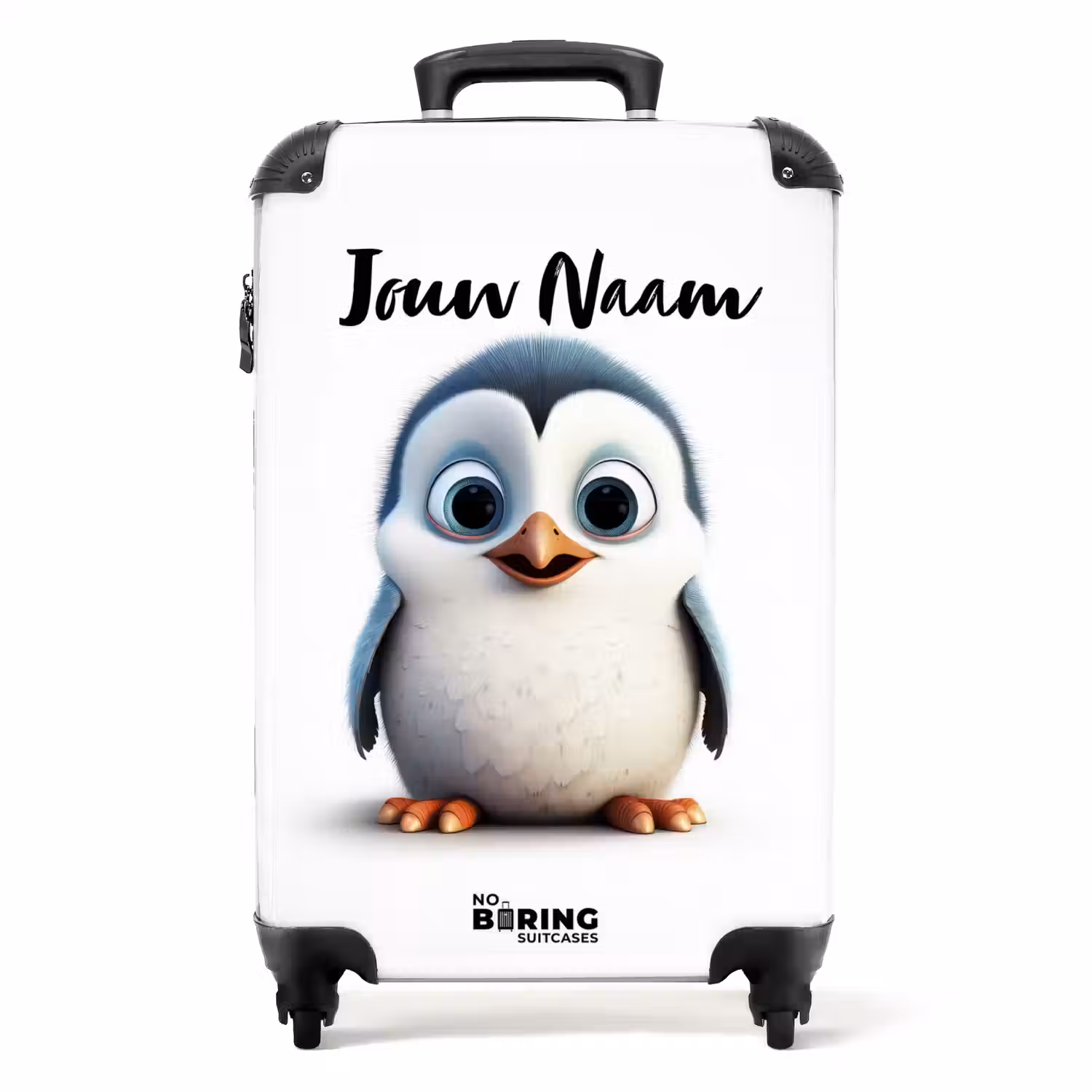 Pippin pinguïn NBS - Handbagage koffer - Kinderen Unisex middel -productfoto_recht
