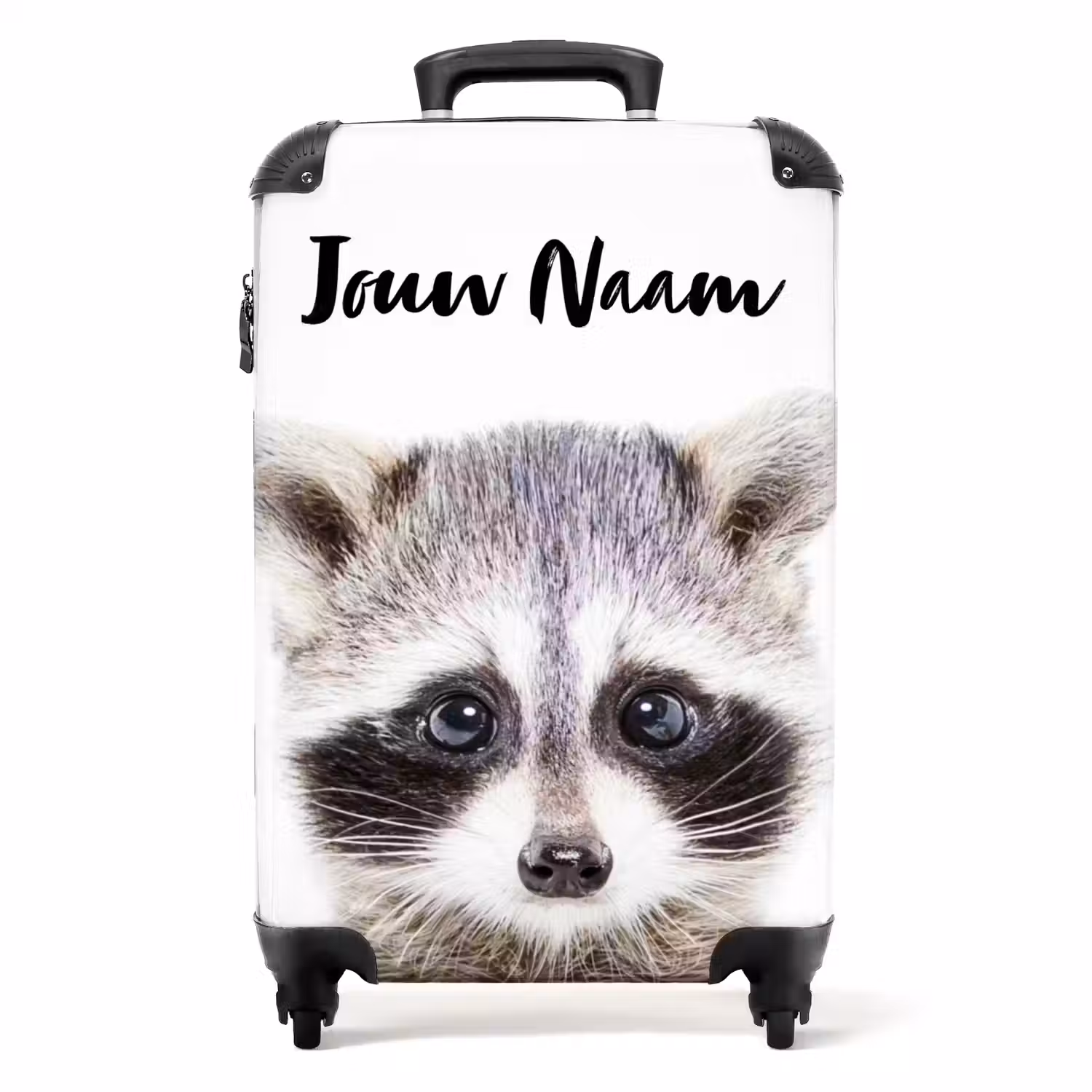 Rachid Racoon NBS - Handbagage koffer - Kinderen Unisex middel -productfoto_recht