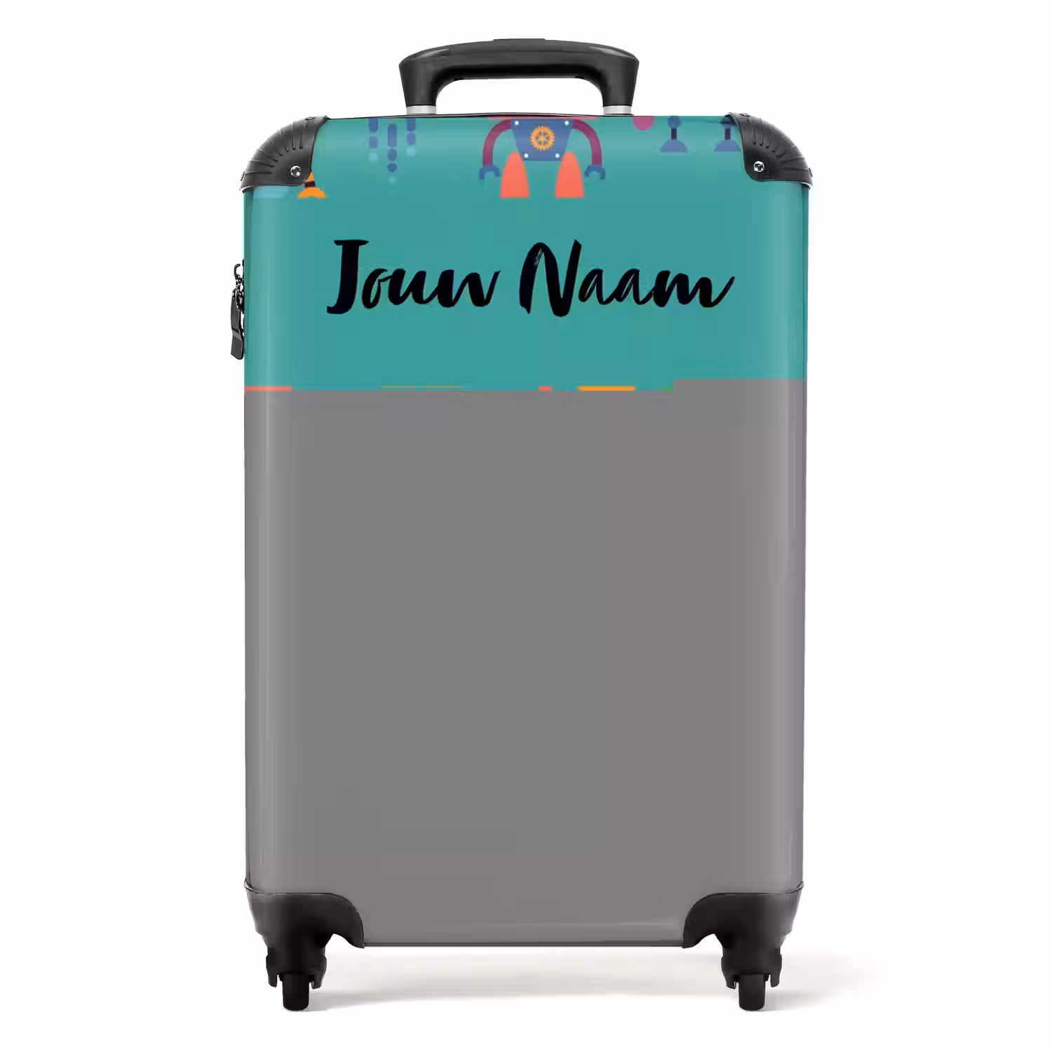 Robo rave NBS - Handbagage koffer - Kinderen Unisex middel -productfoto_recht