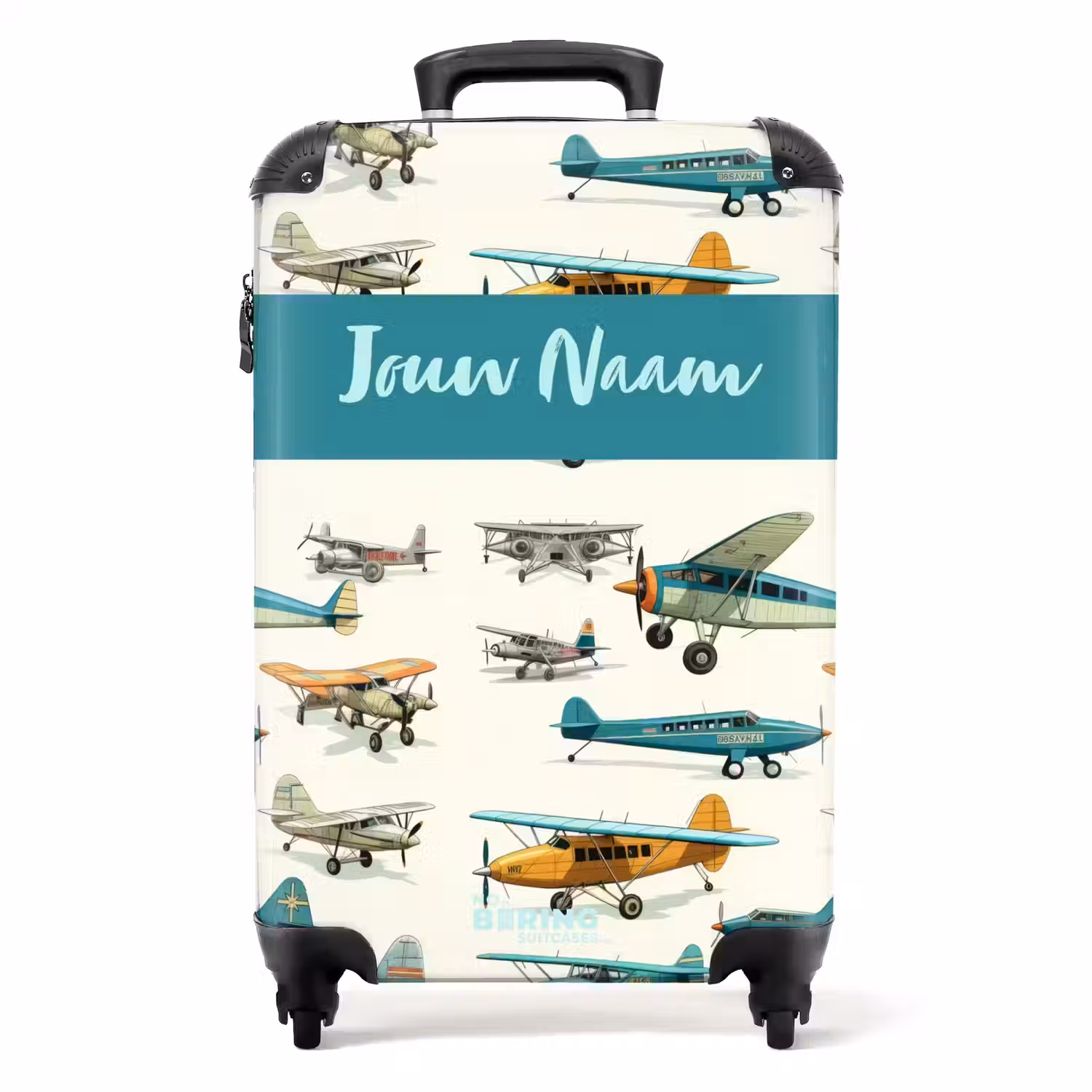 Vliegtuigsquadron NBS - Handbagage koffer - Kinderen Unisex middel -productfoto_recht