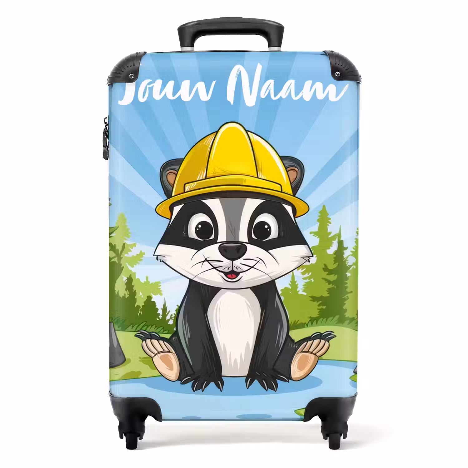 Wally werkbeer NBS - Handbagage koffer - Kinderen Unisex middel -productfoto_recht